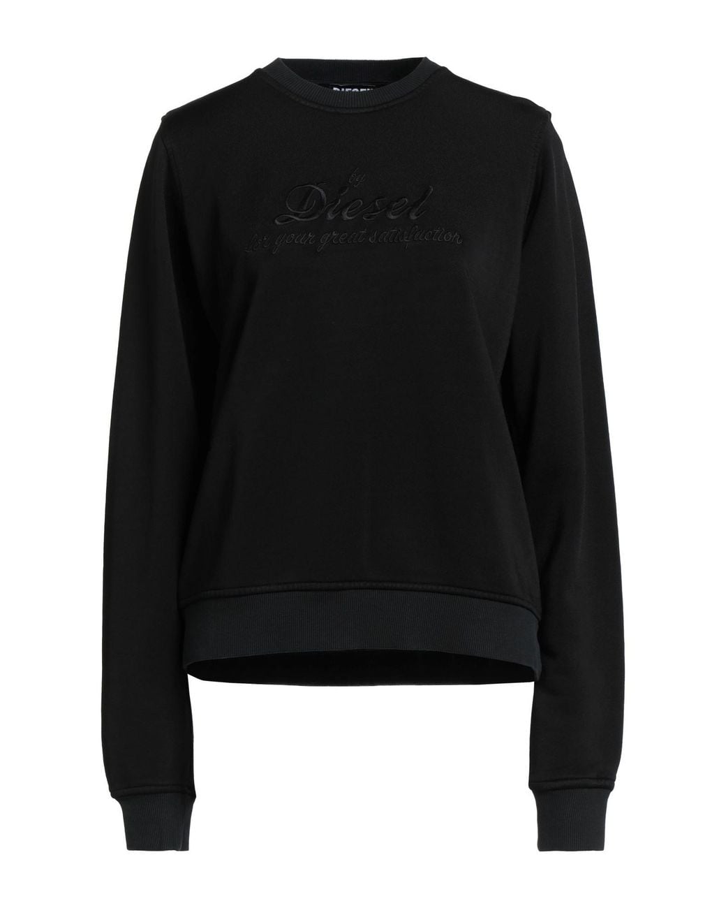DIESEL Black Embroidered-Logo Crew Neck Sweatshirt