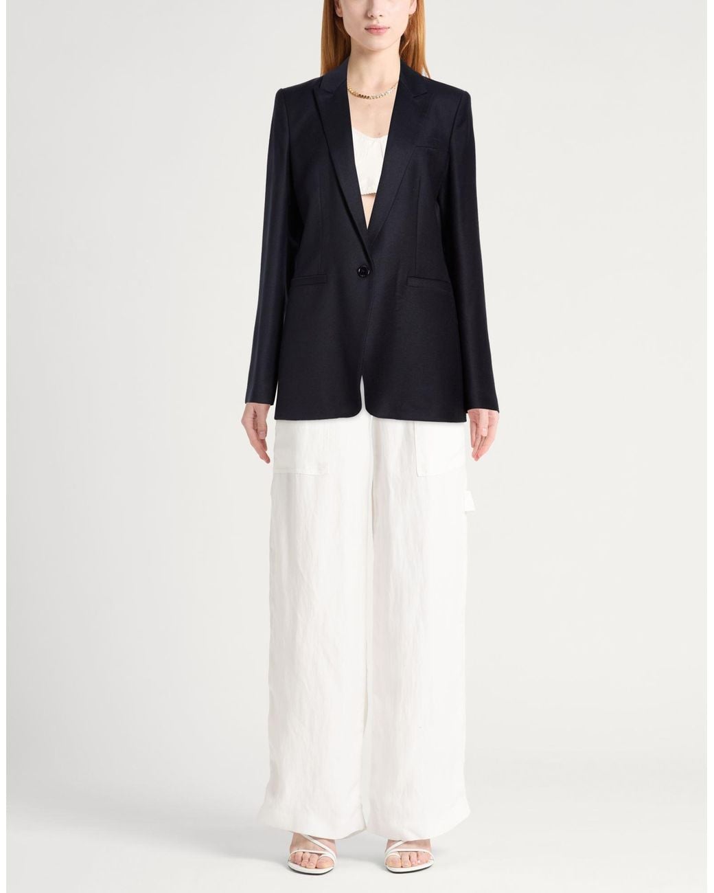 Dondup Blue Midnight Blazer Virgin Wool, Elastane