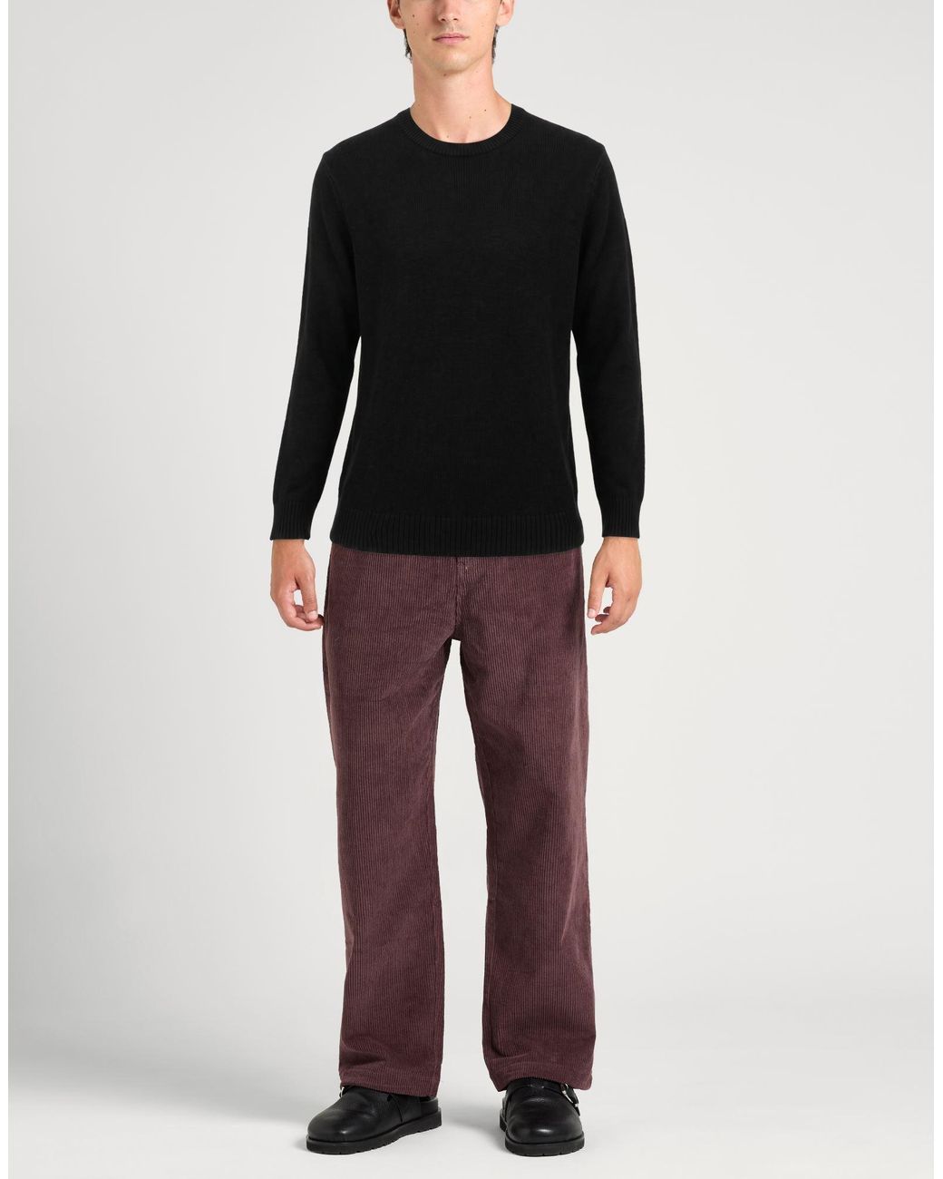 Only & Sons Black Sweater Cotton, Polyester, Elastane, Wool for men