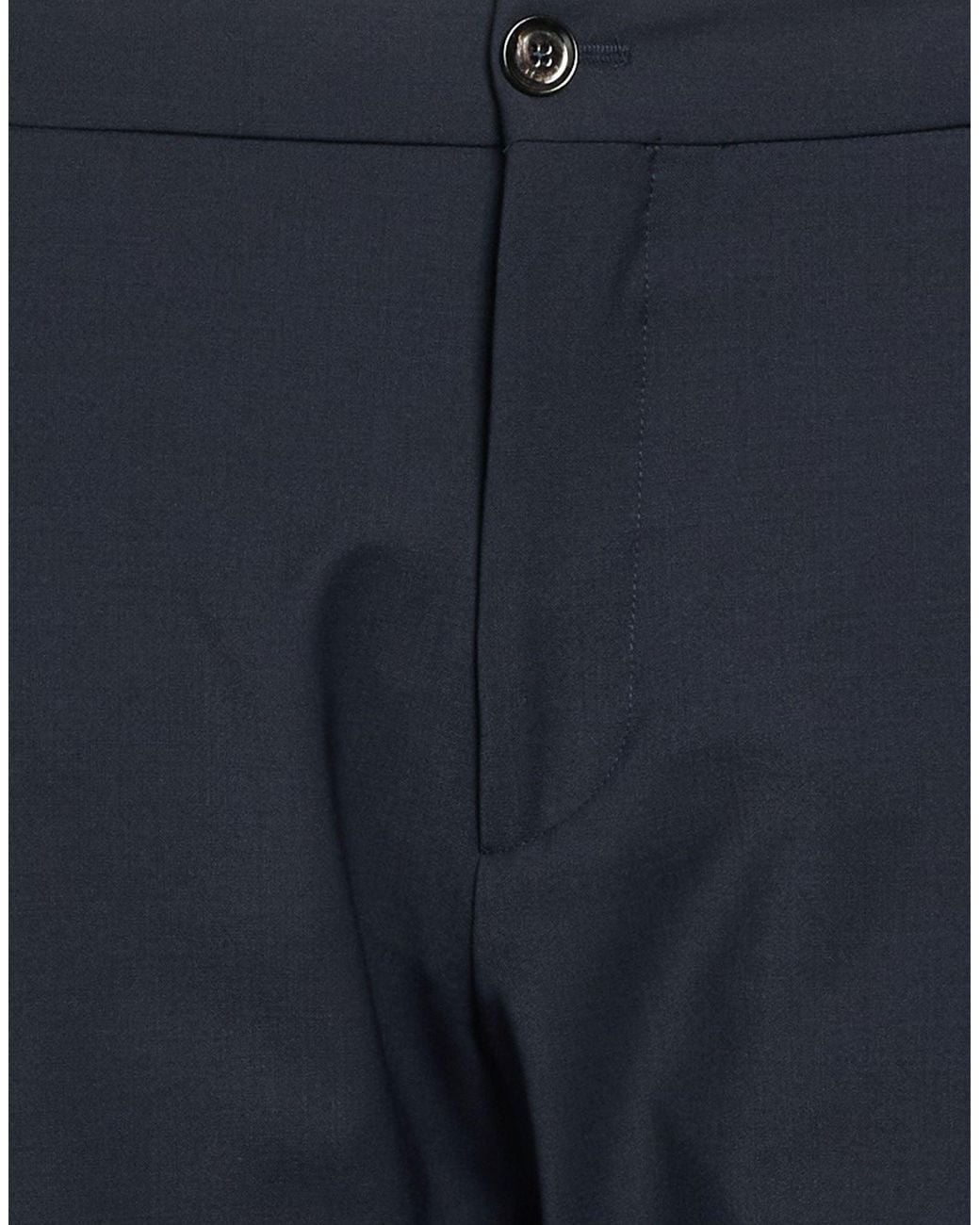 BE ABLE Blue Pants Wool, Polyester, Elastane for men