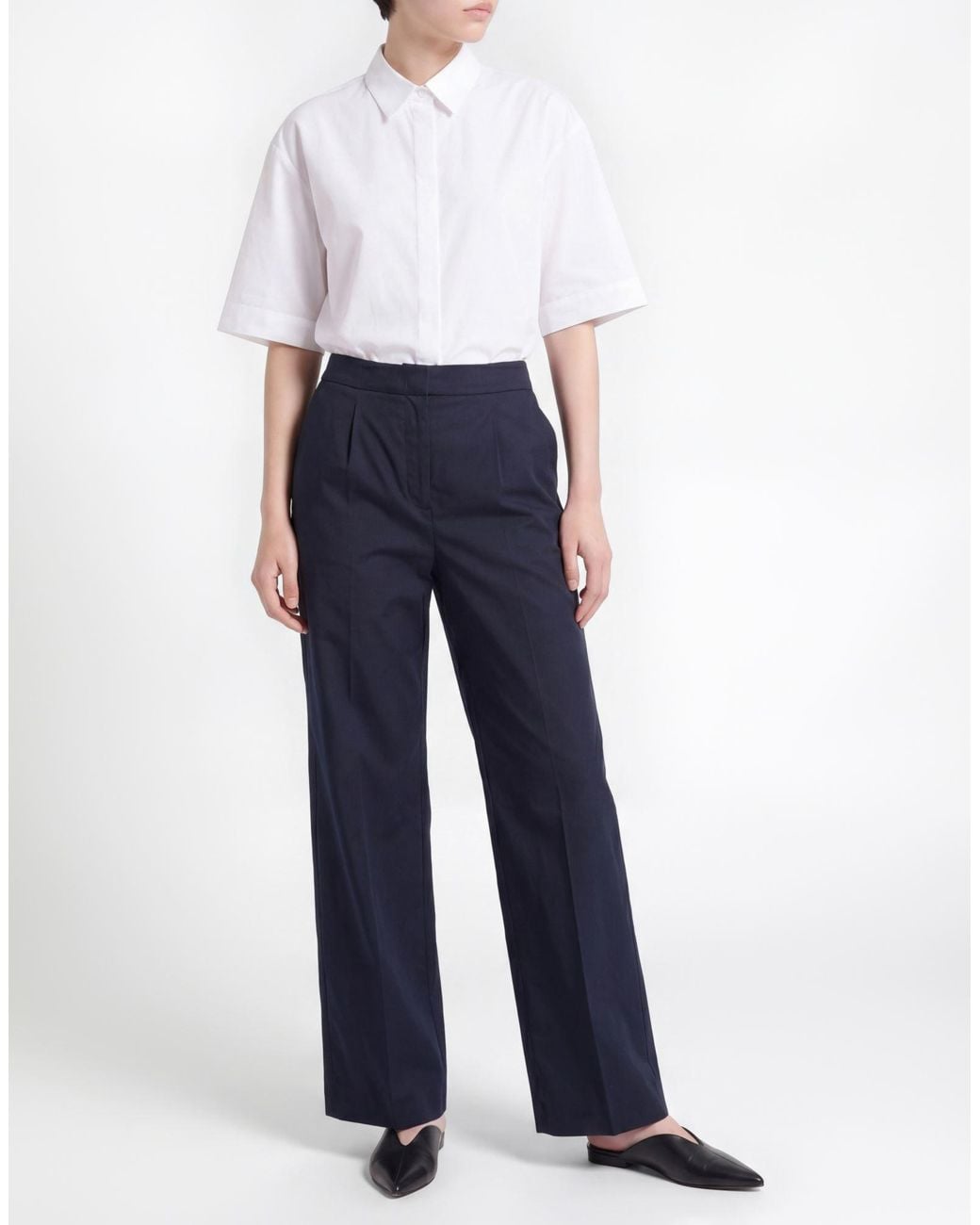 Eleventy Blue Midnight Pants Cotton, Elastane