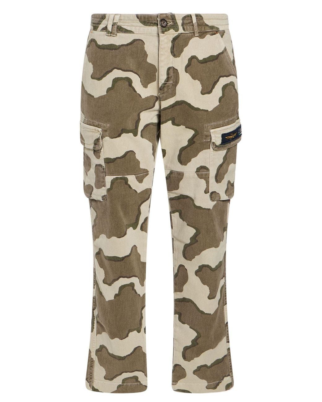 Aeronautica Militare Natural Light Pants Cotton, Elastane for men