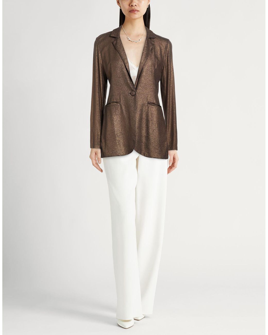 Majestic Filatures Brown Blazer