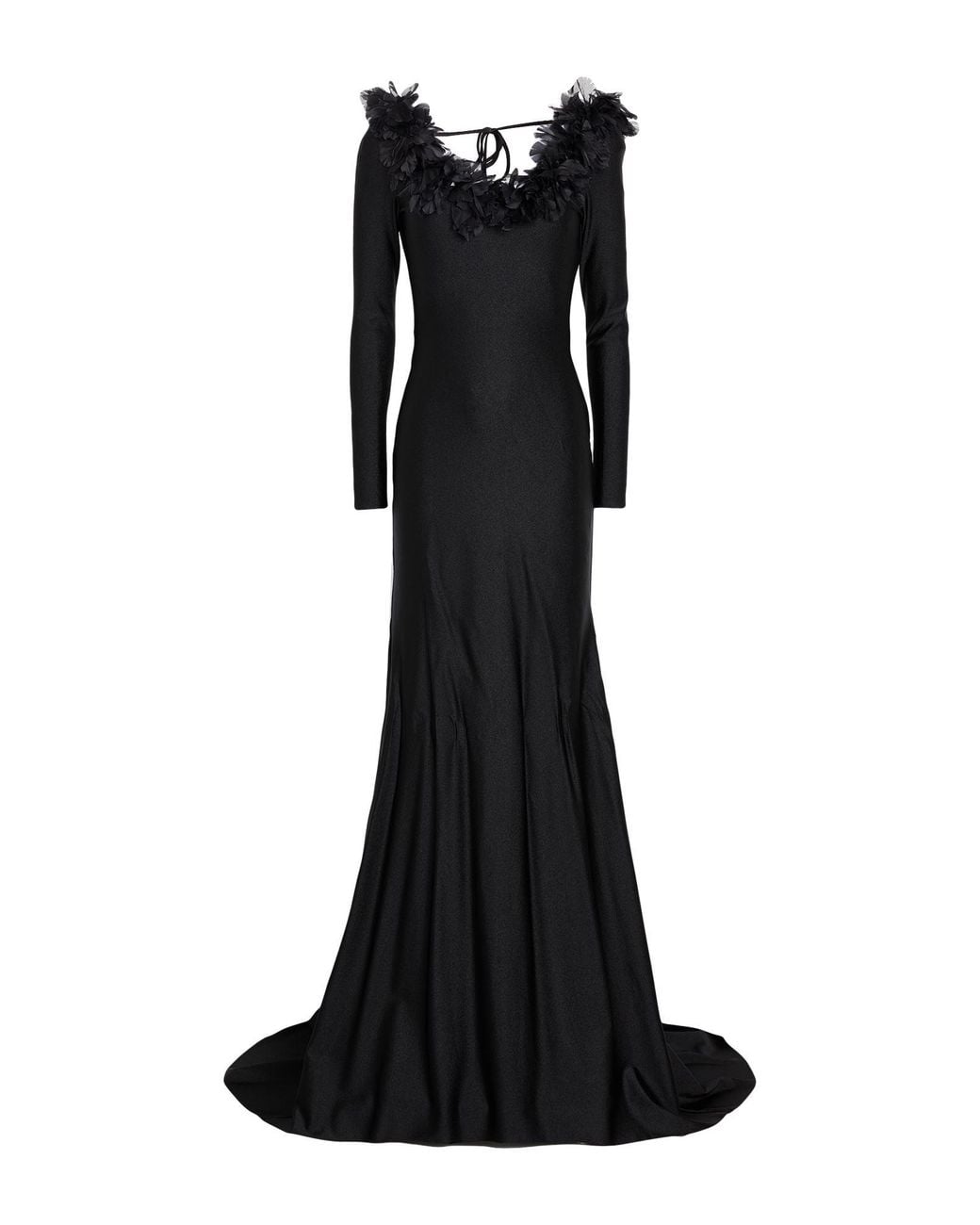 GIUSEPPE DI MORABITO Black Maxi Dress Polyamide, Elastane