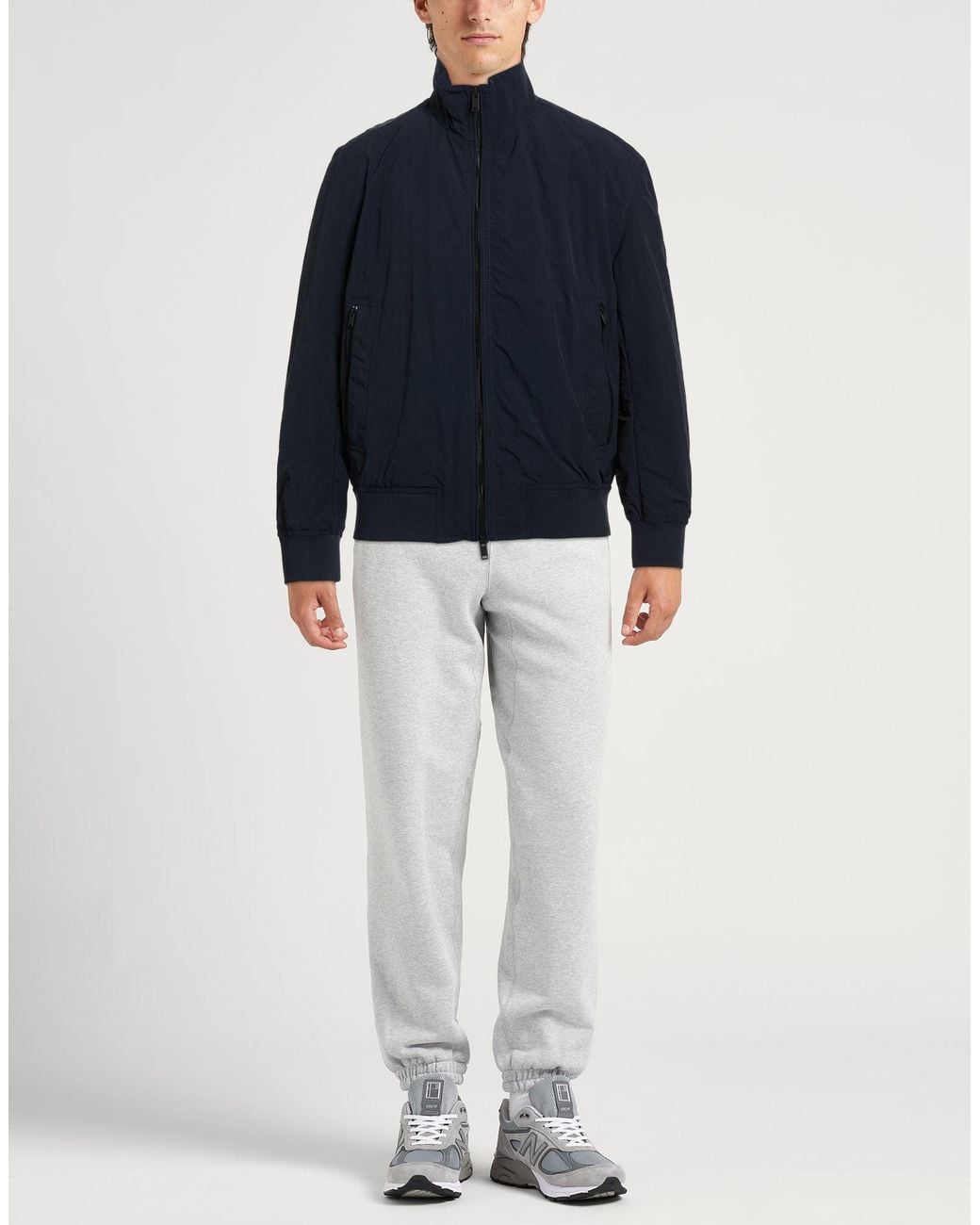 Boss Blue Midnight Jacket Recycled Polyamide for men