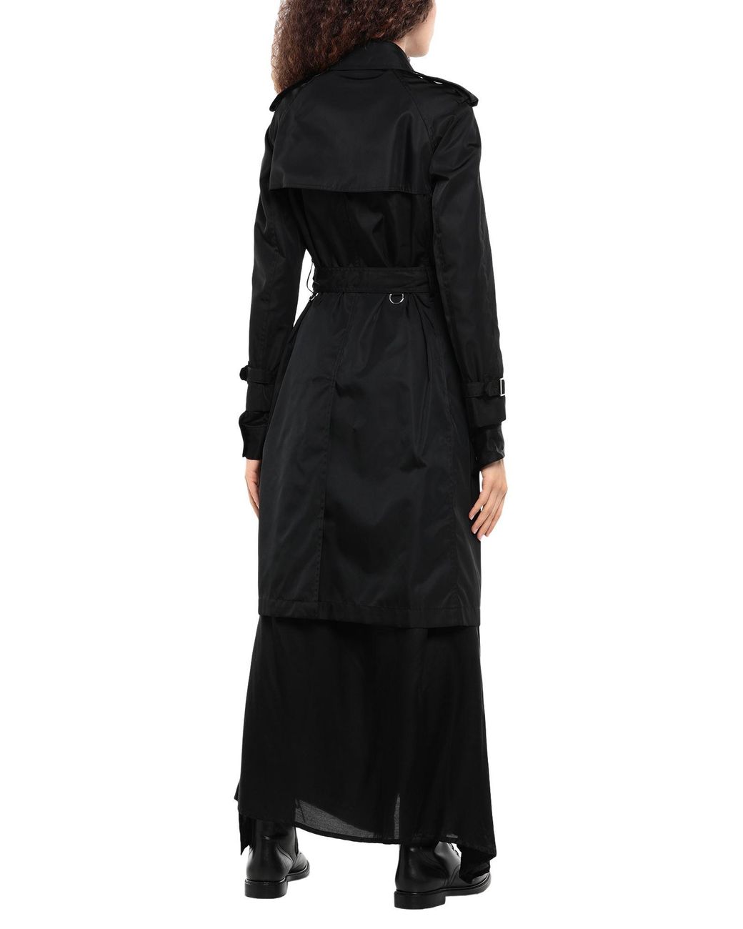 Cape Synthétique Burberry en coloris Noir Femme Vêtements Manteaux Capes 