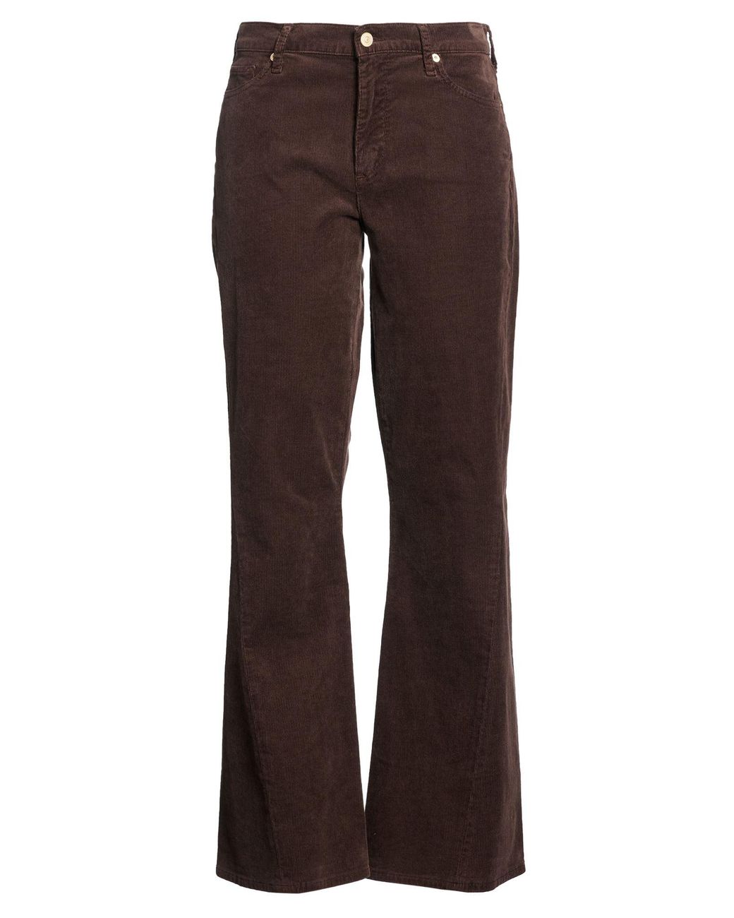7 For All Mankind Brown Dark Pants Cotton, Modal, Polyester, Elastane