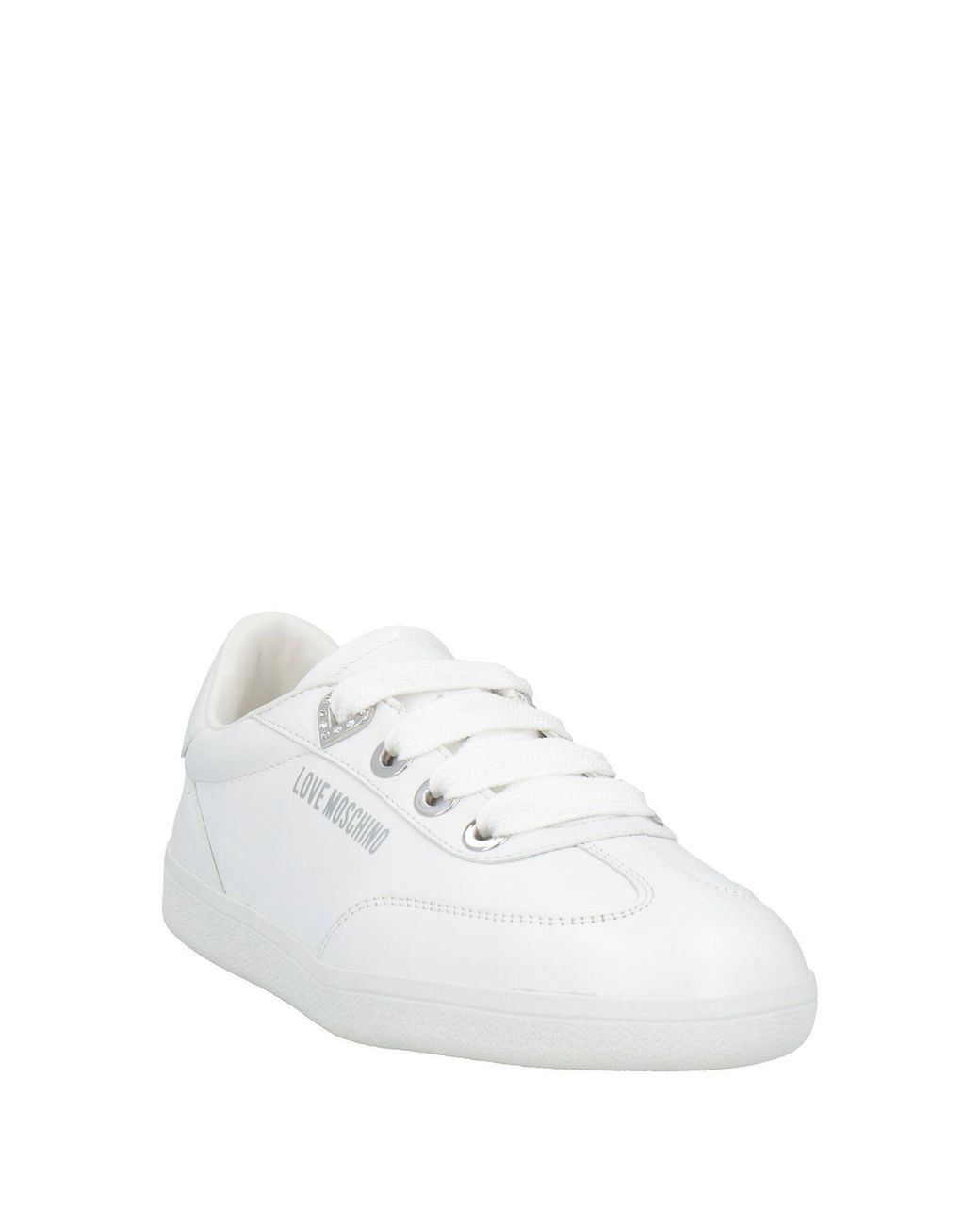Love Moschino White Sneakers Calfskin