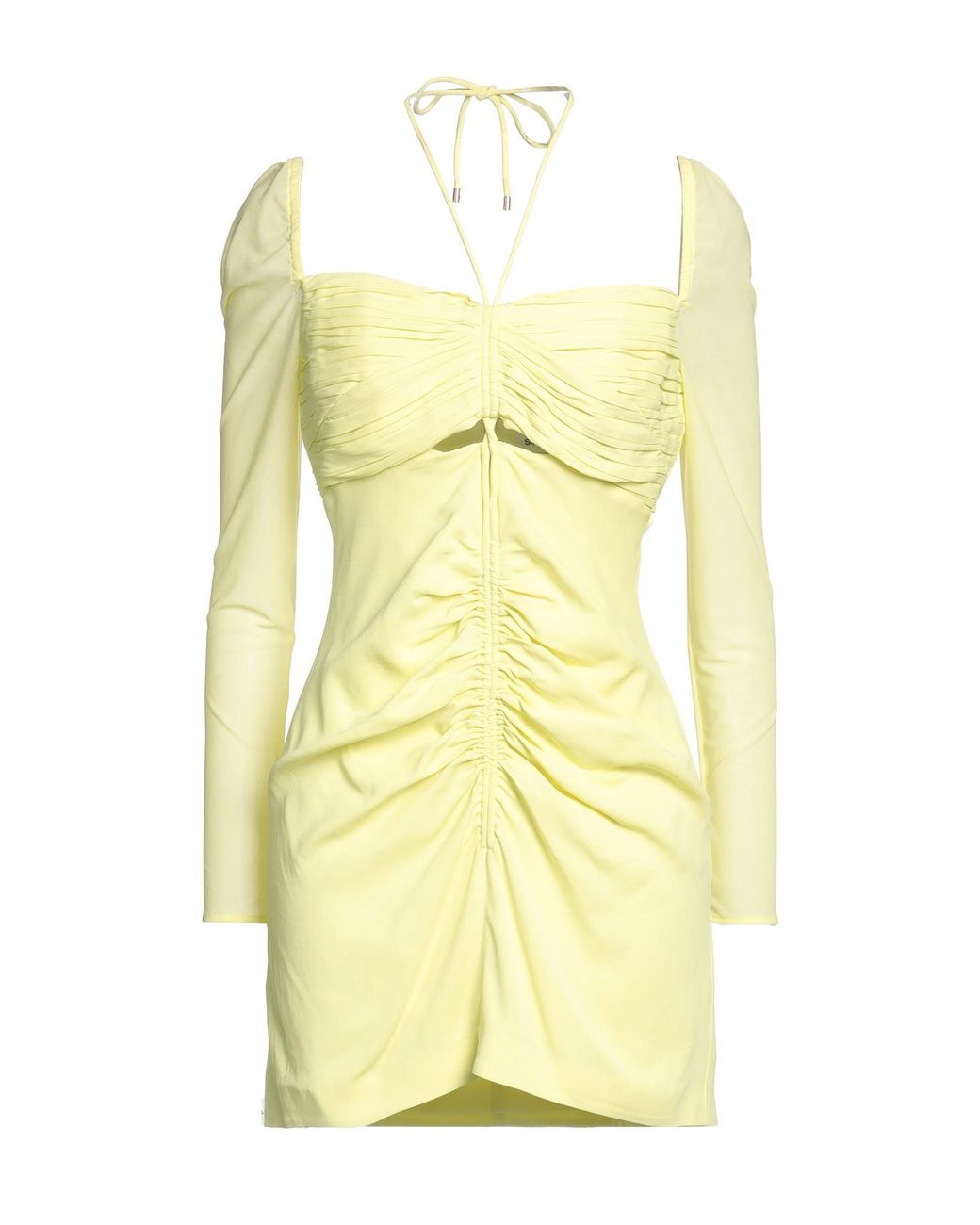 Self-Portrait Yellow Mini Dress