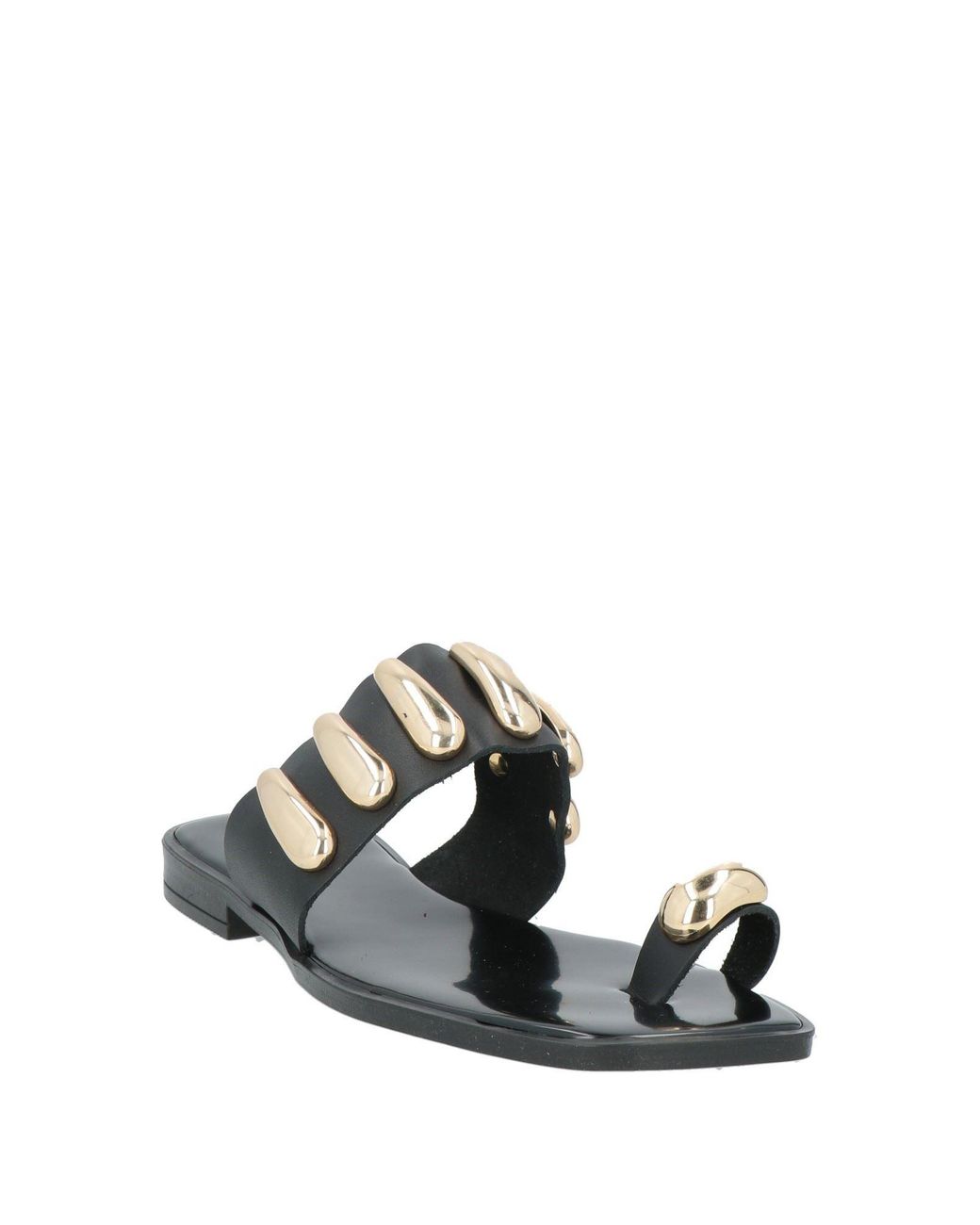 Ovyè White Thong Sandals