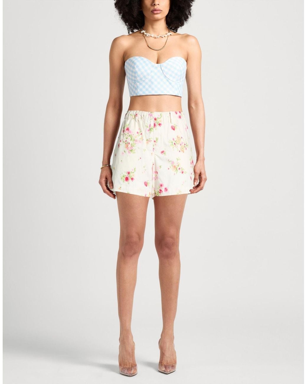 N°21 White Shorts & Bermuda Shorts