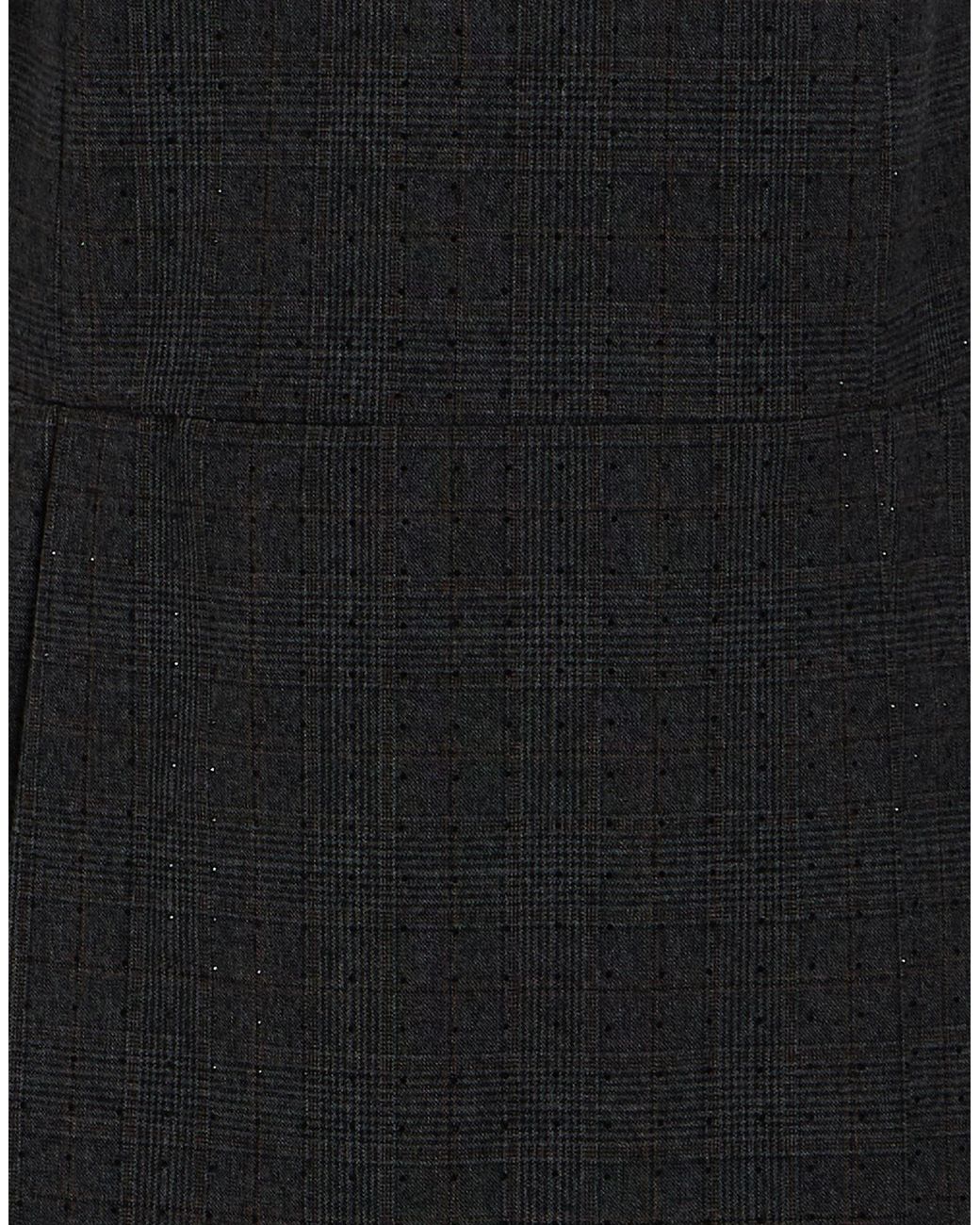 Sandro Black Charcoal Mini Dress Polyester, Viscose, Elastane