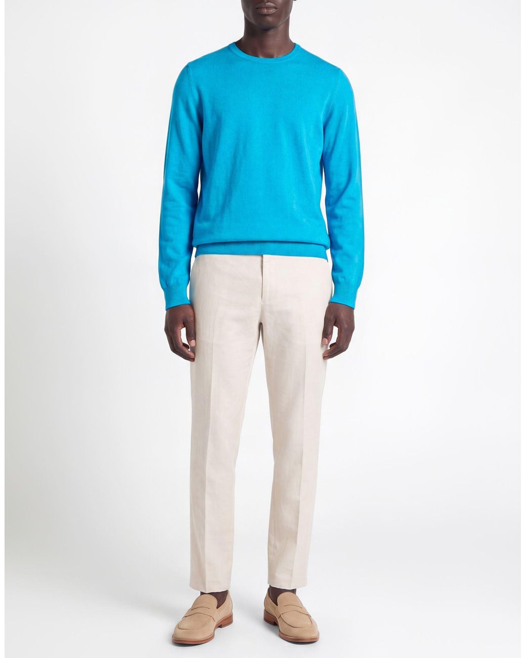 Gran Sasso Blue Sweaters for men