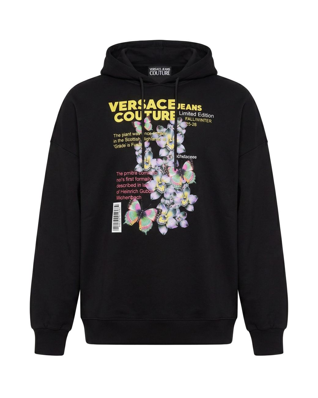 Versace Jeans Couture Blue Sweatshirt Cotton, Elastane