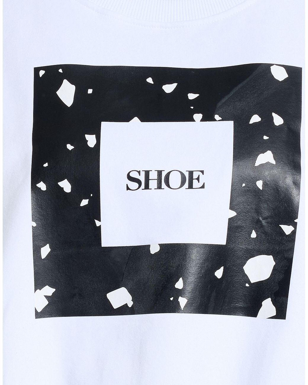 Shoe White Sweatshirt Cotton, Elastane