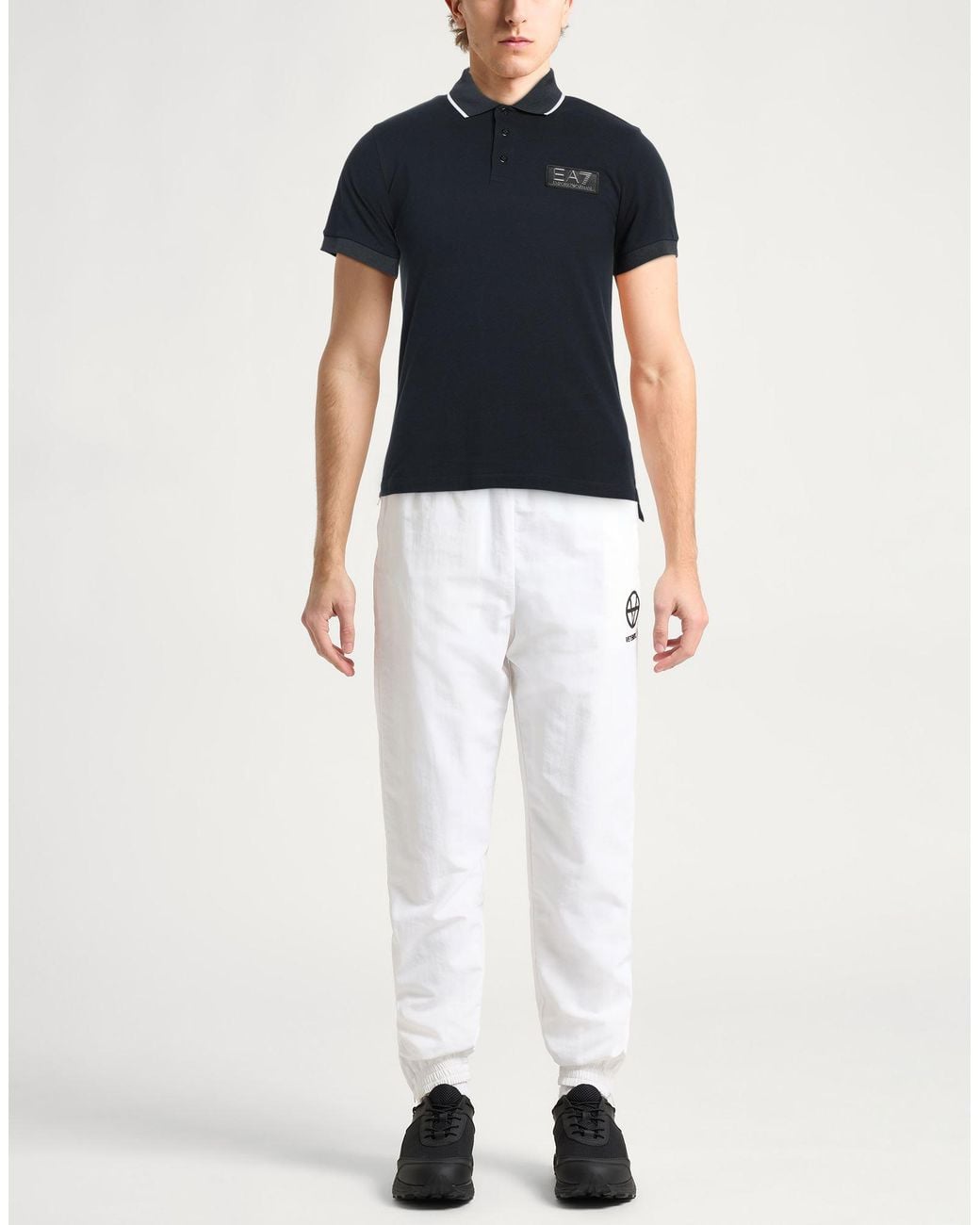 EA7 Black Polo Shirt for men