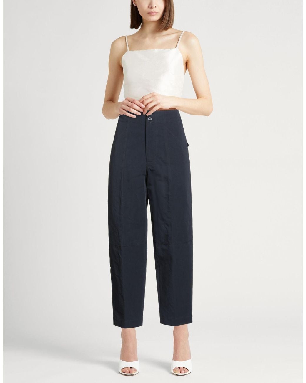 Gentry Portofino Blue Pants Cotton, Linen