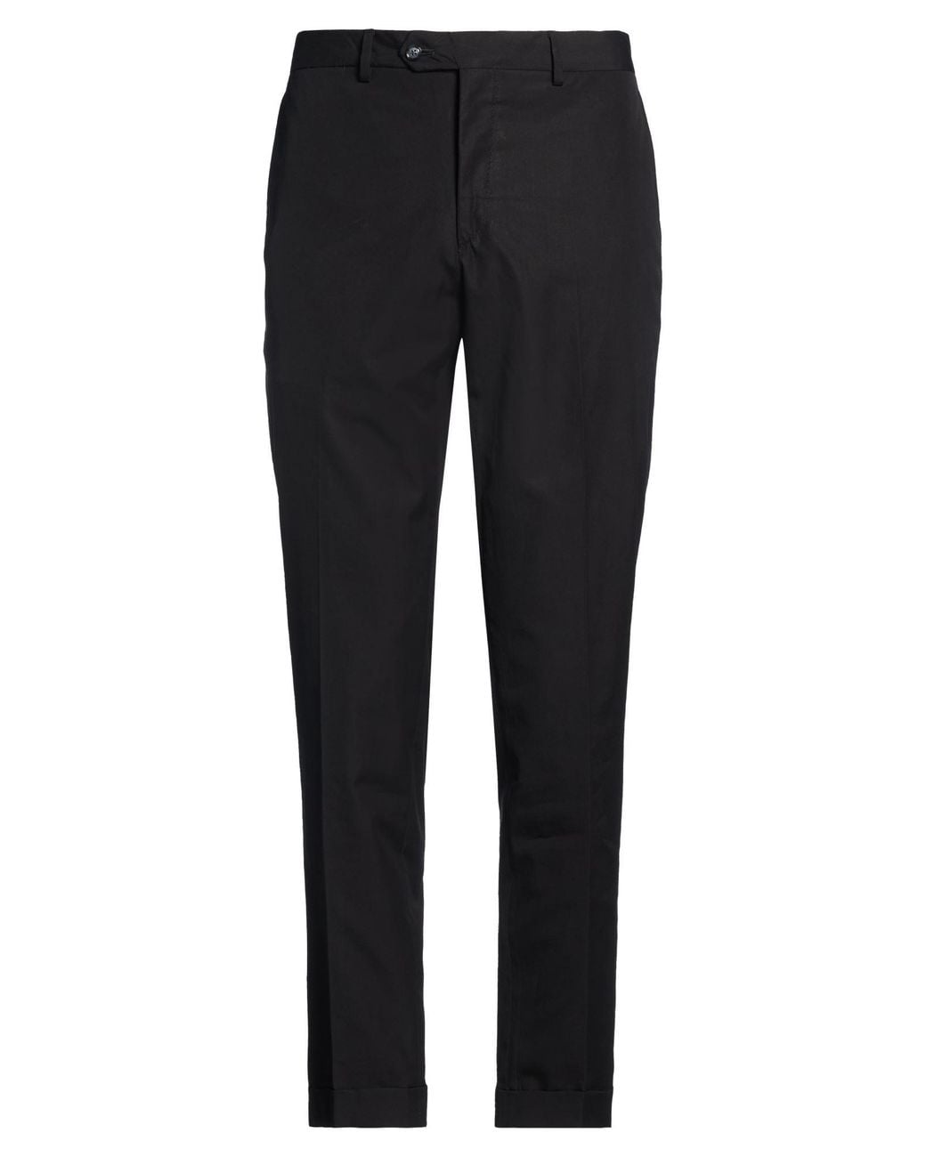 Barba Napoli Black Pants Polyester, Viscose, Elastane for men