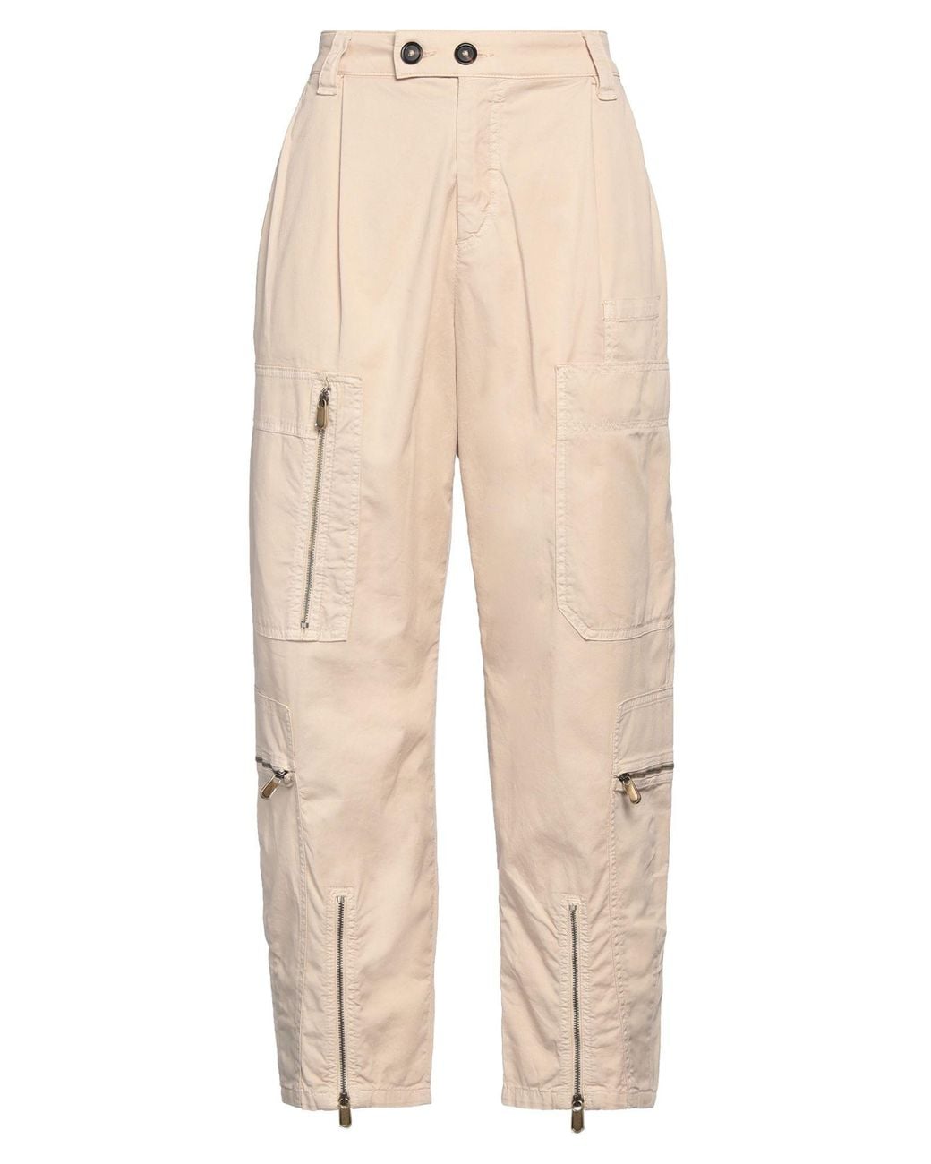 Pinko Natural Pants Cotton, Elastane