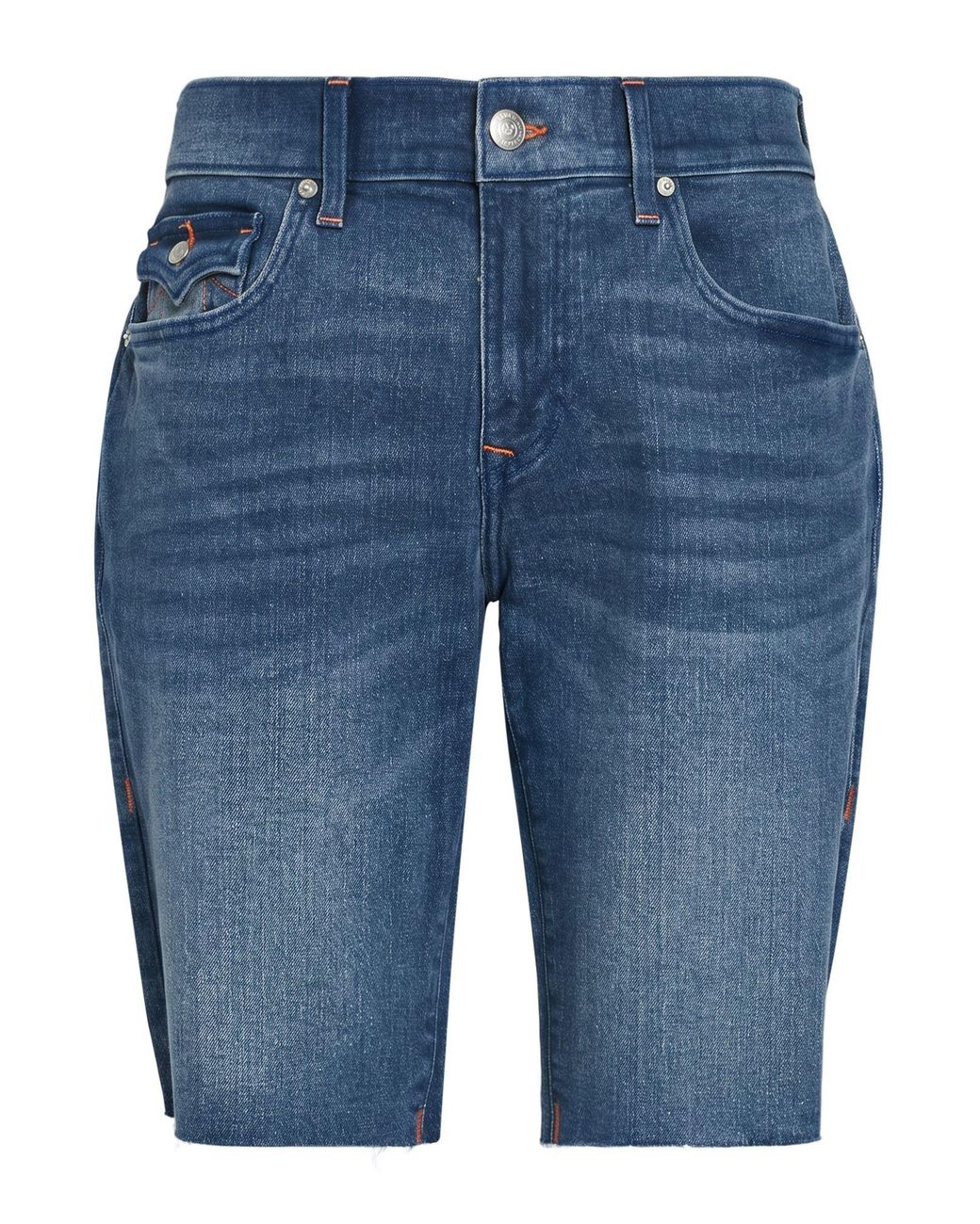 True Religion Blue Denim Shorts for men