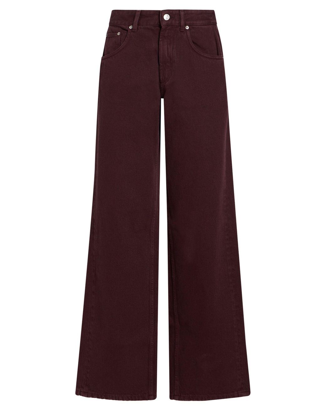 Department 5 Purple Burgundy Pants Cotton