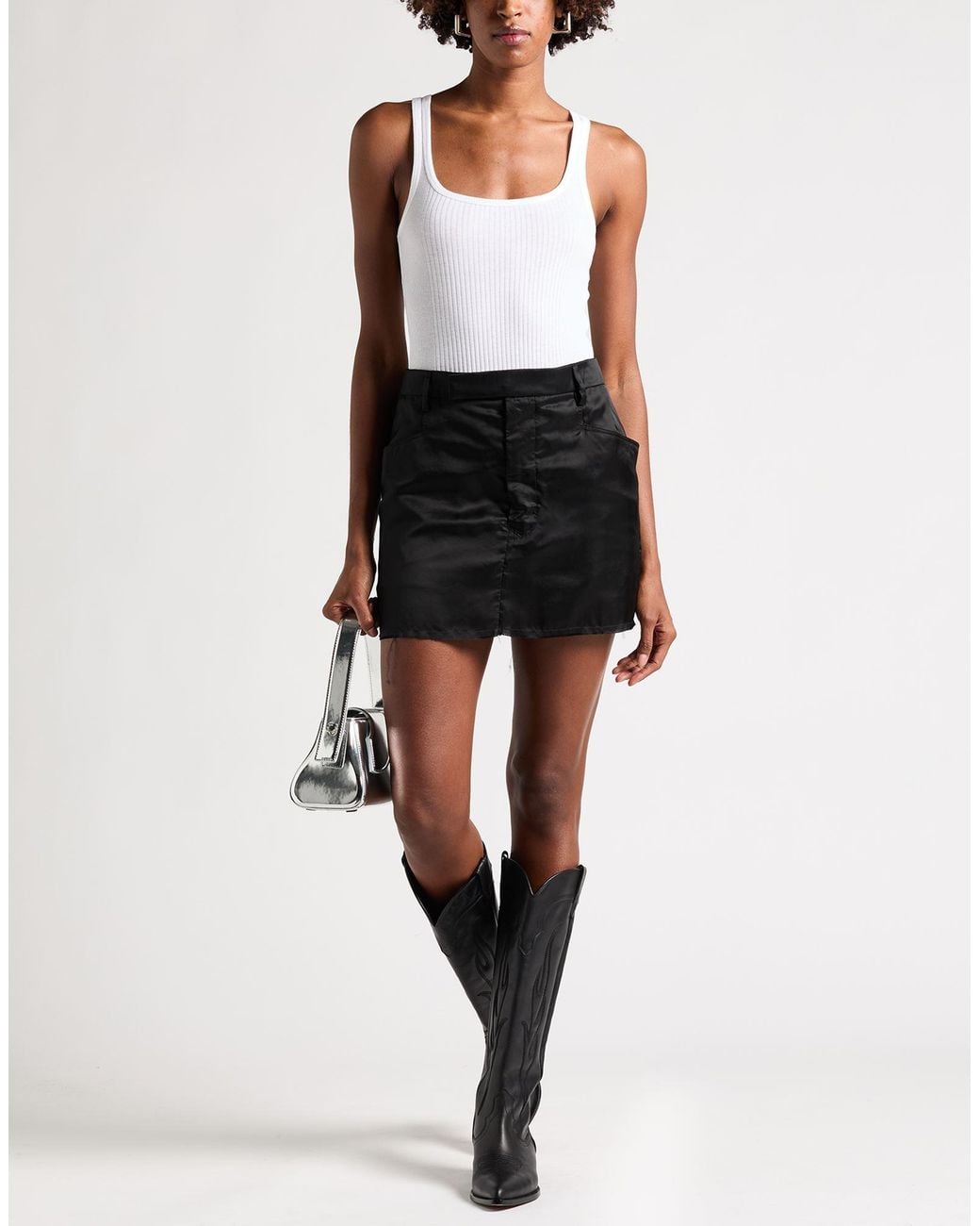 Rick Owens Black Mini Skirt
