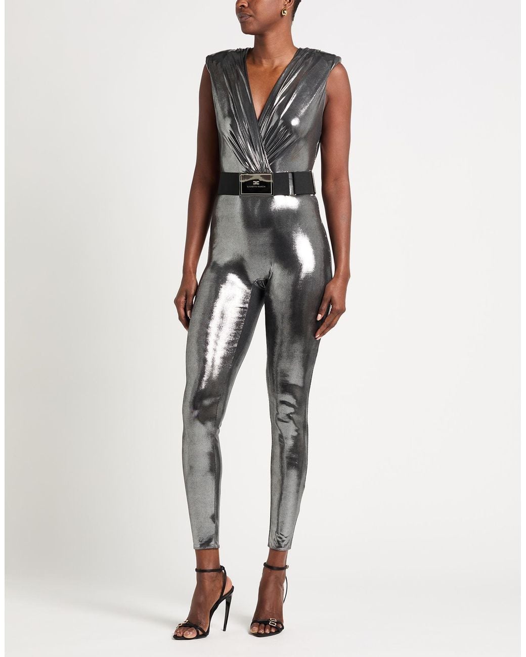 Elisabetta Franchi Black Jumpsuits