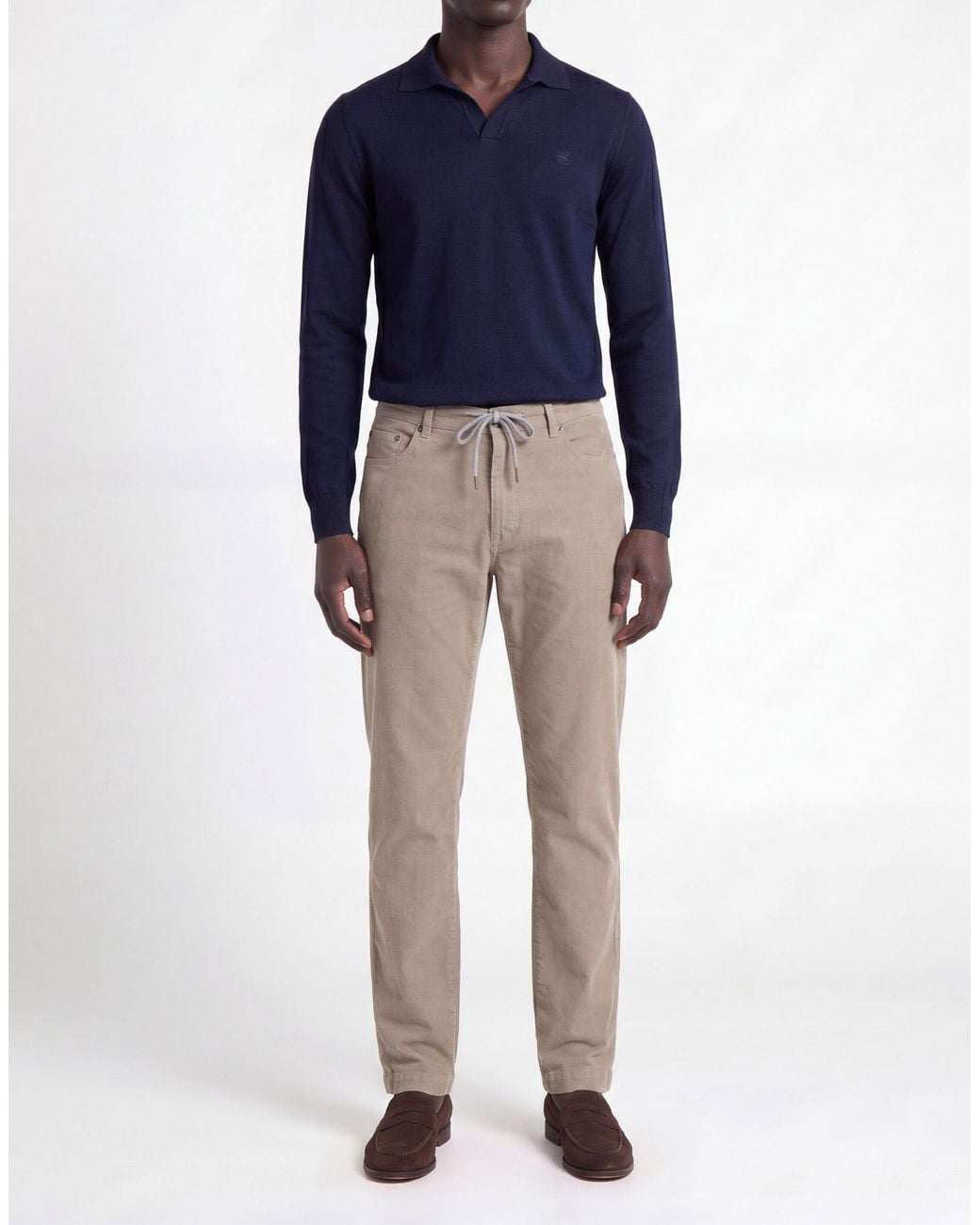 Mason's Gray Taupe Pants Cotton, Elastane for men
