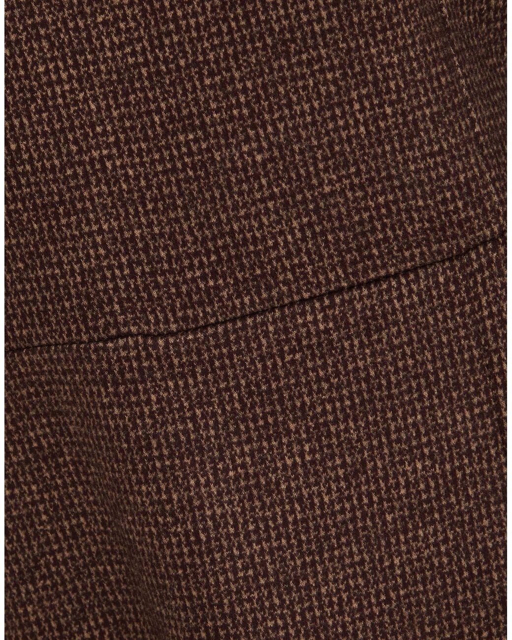 Weekend by Maxmara Brown Mini Dress Viscose, Polyester, Elastane