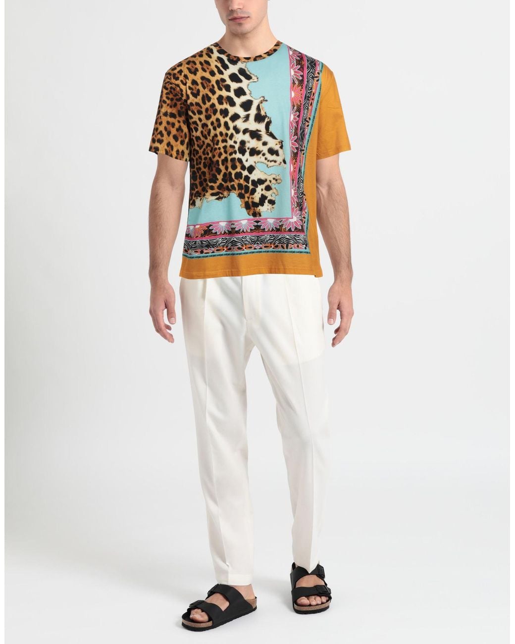 Just Cavalli Multicolor T-shirt for men