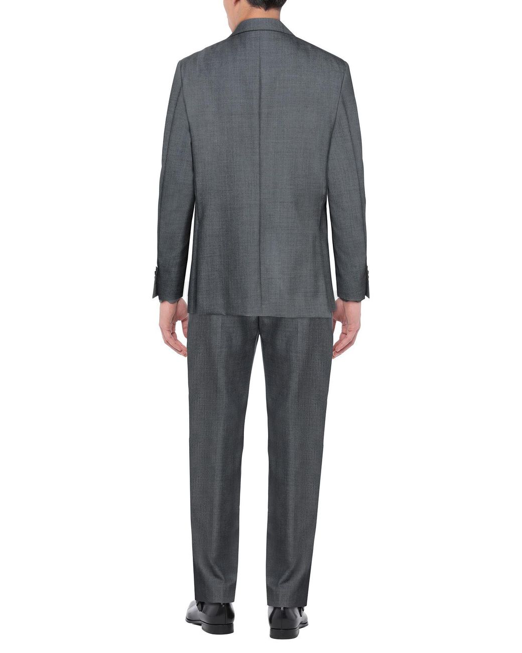 Lardini Gray Suit Wool, Mohair Wool, Silk for men