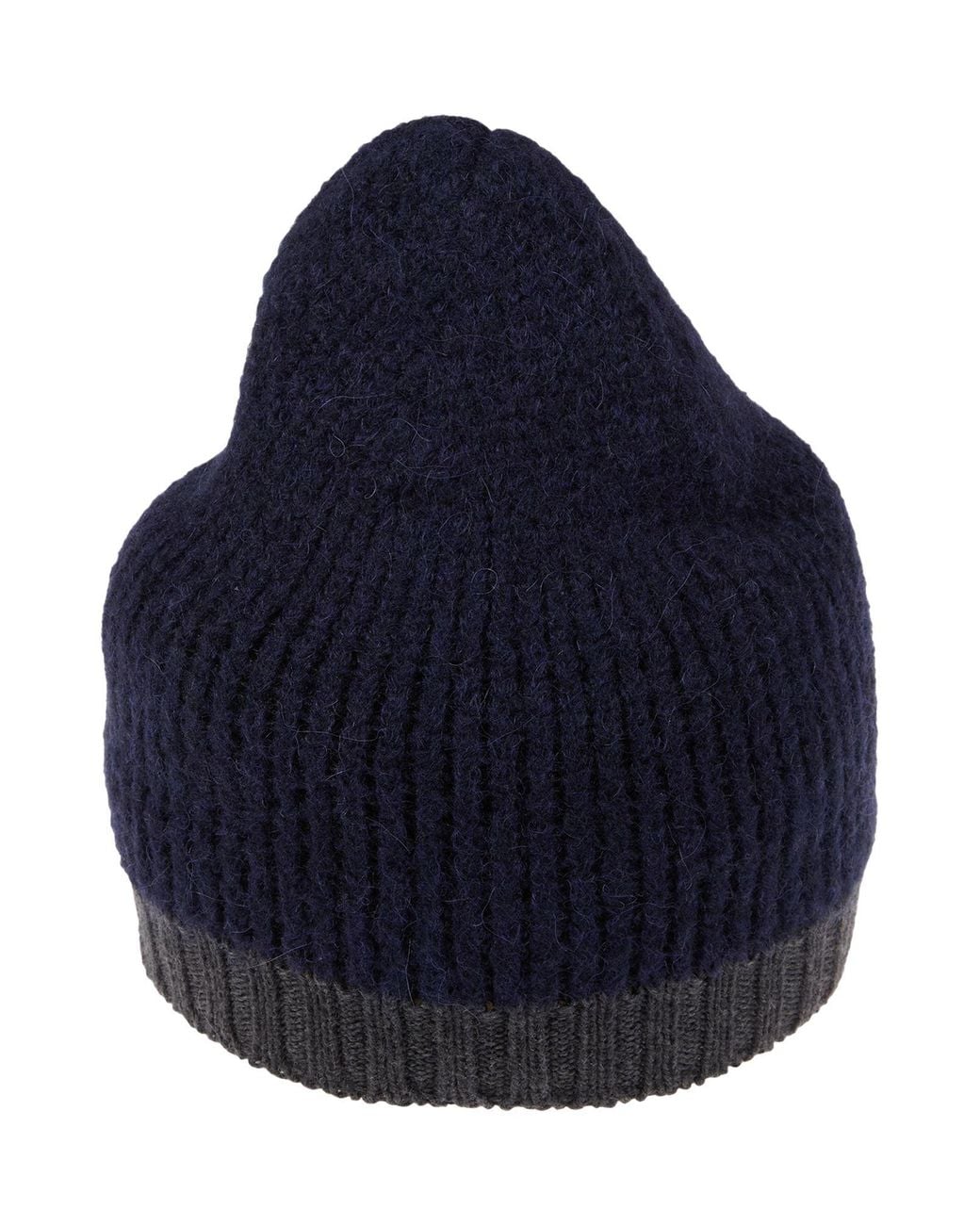 Alpha Studio Blue Midnight Hat Polyester, Polyamide, Alpaca Wool, Wool, Elastane for men