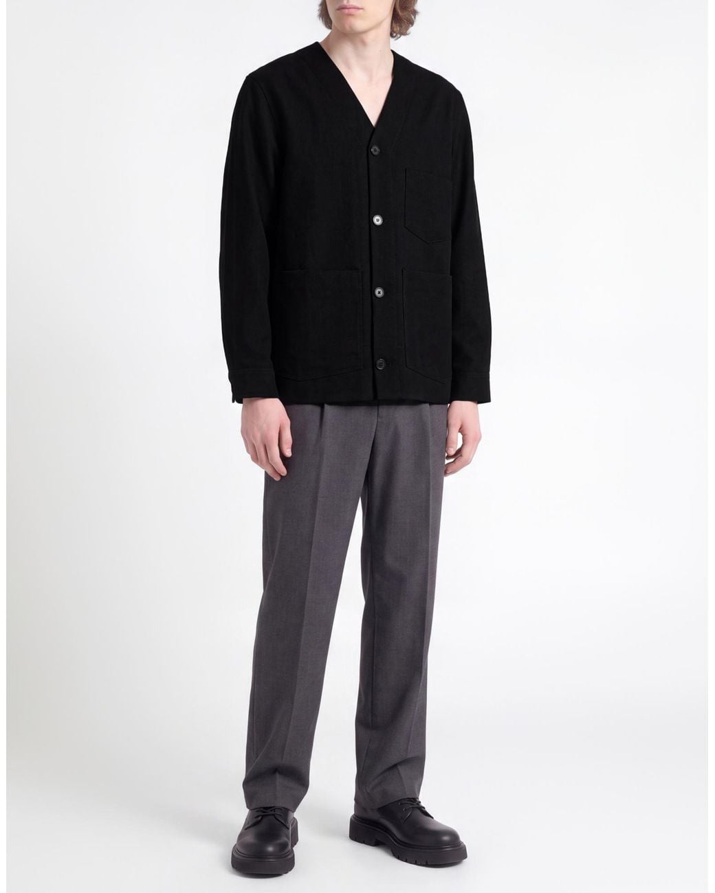 Grifoni Black Midnight Jacket Virgin Wool for men