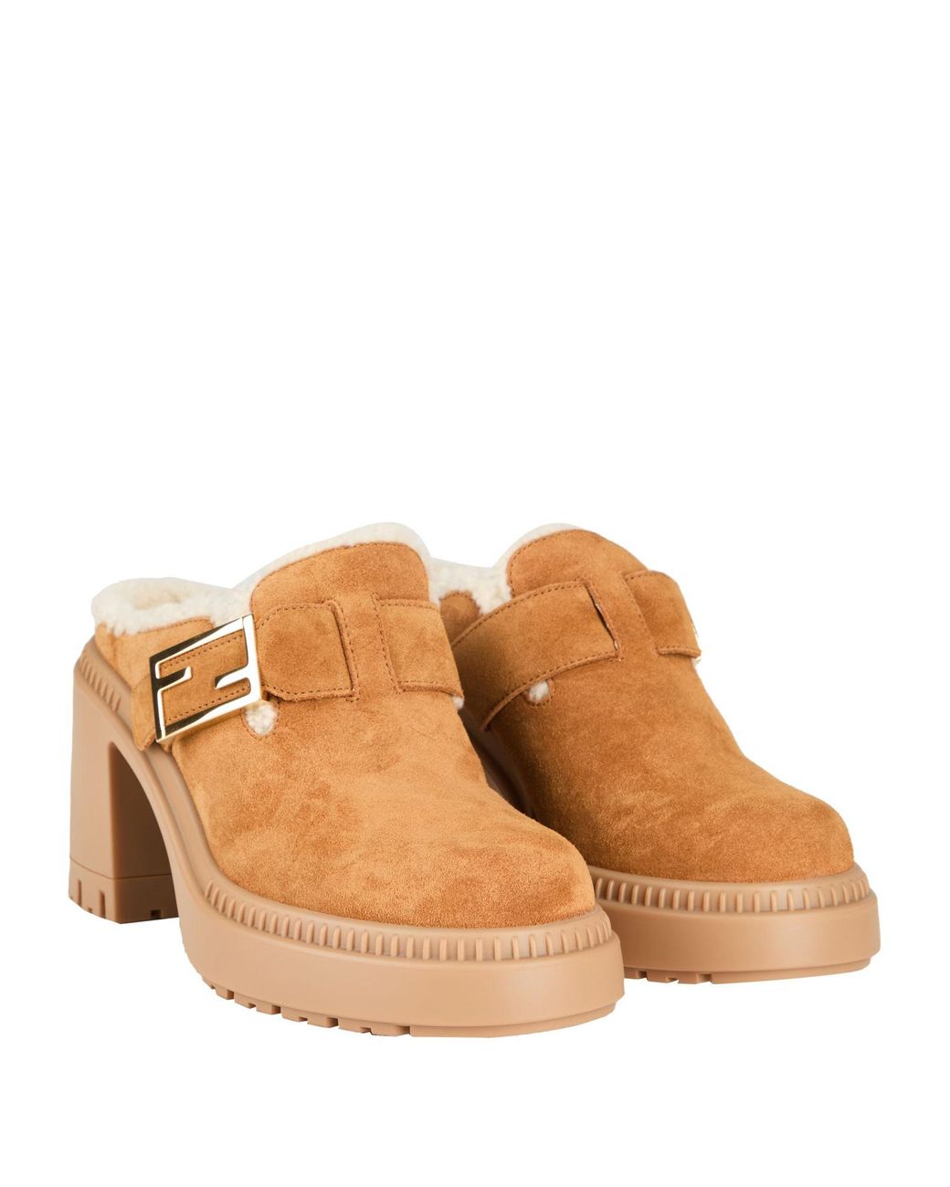 Fendi Natural Mules & Clogs