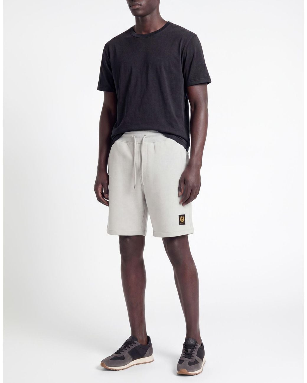 Belstaff Gray Light Shorts & Bermuda Shorts Cotton for men