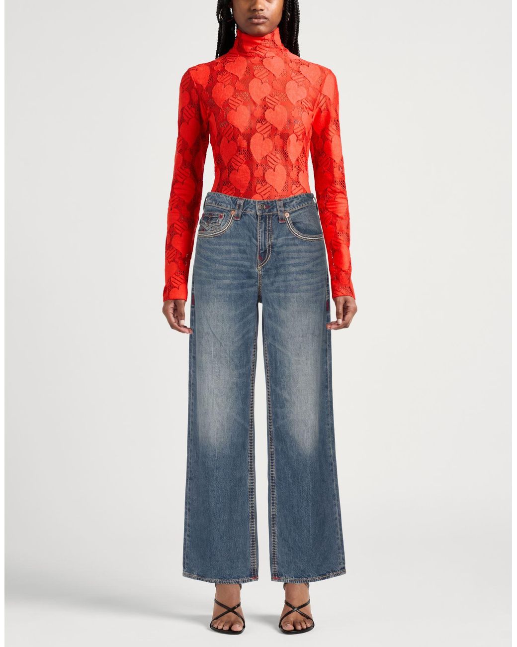 True Religion Blue Jeans Cotton, Elastane