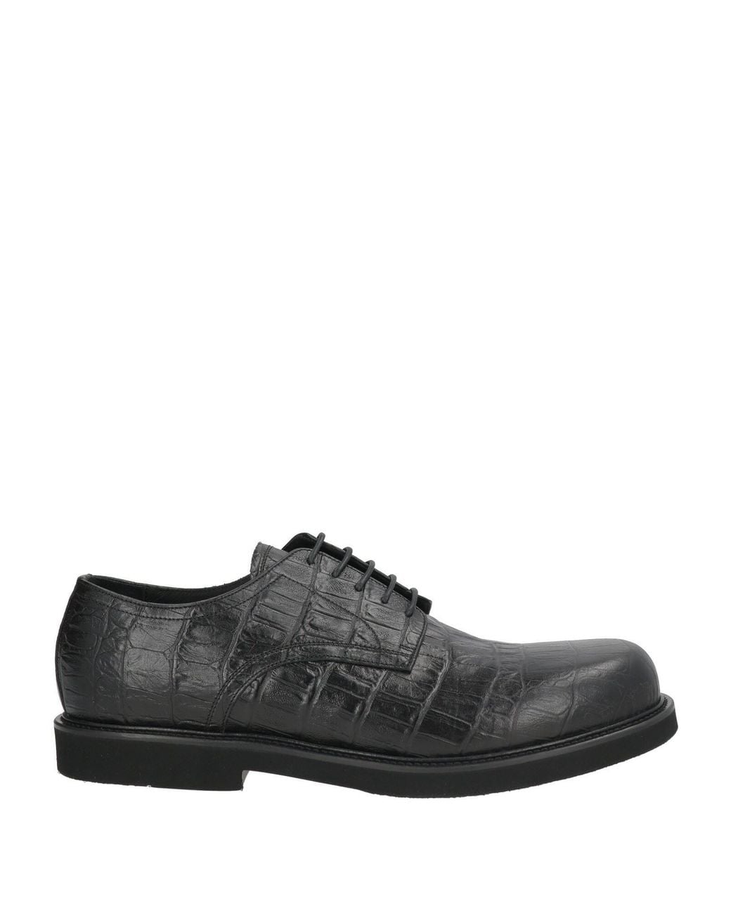 Giovanni Conti Gray Lace-Up Shoes Leather for men