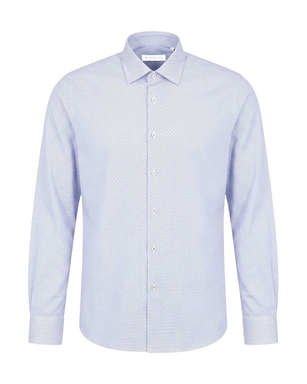 Manuel Ritz Blue Shirt Cotton for men
