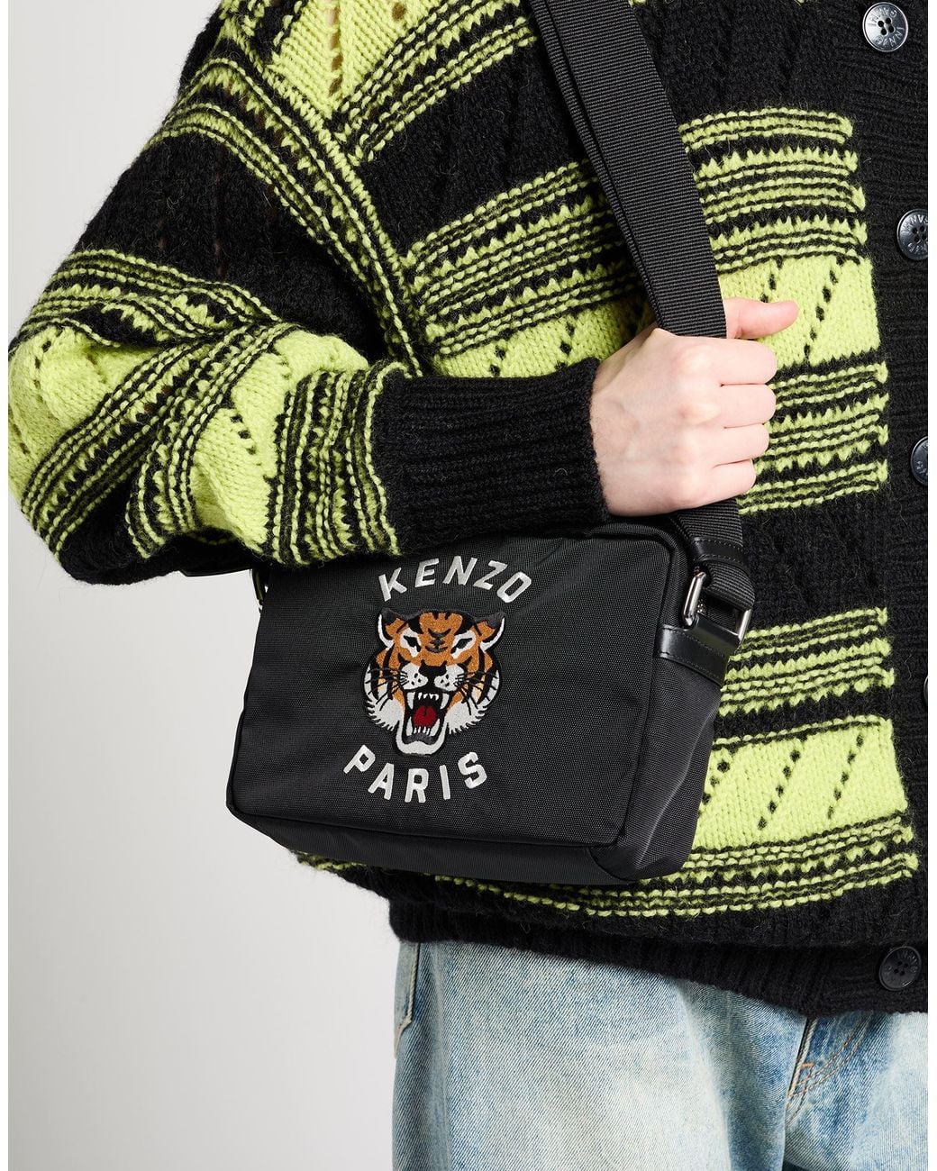 KENZO Black Cross-Body Bag Polyester