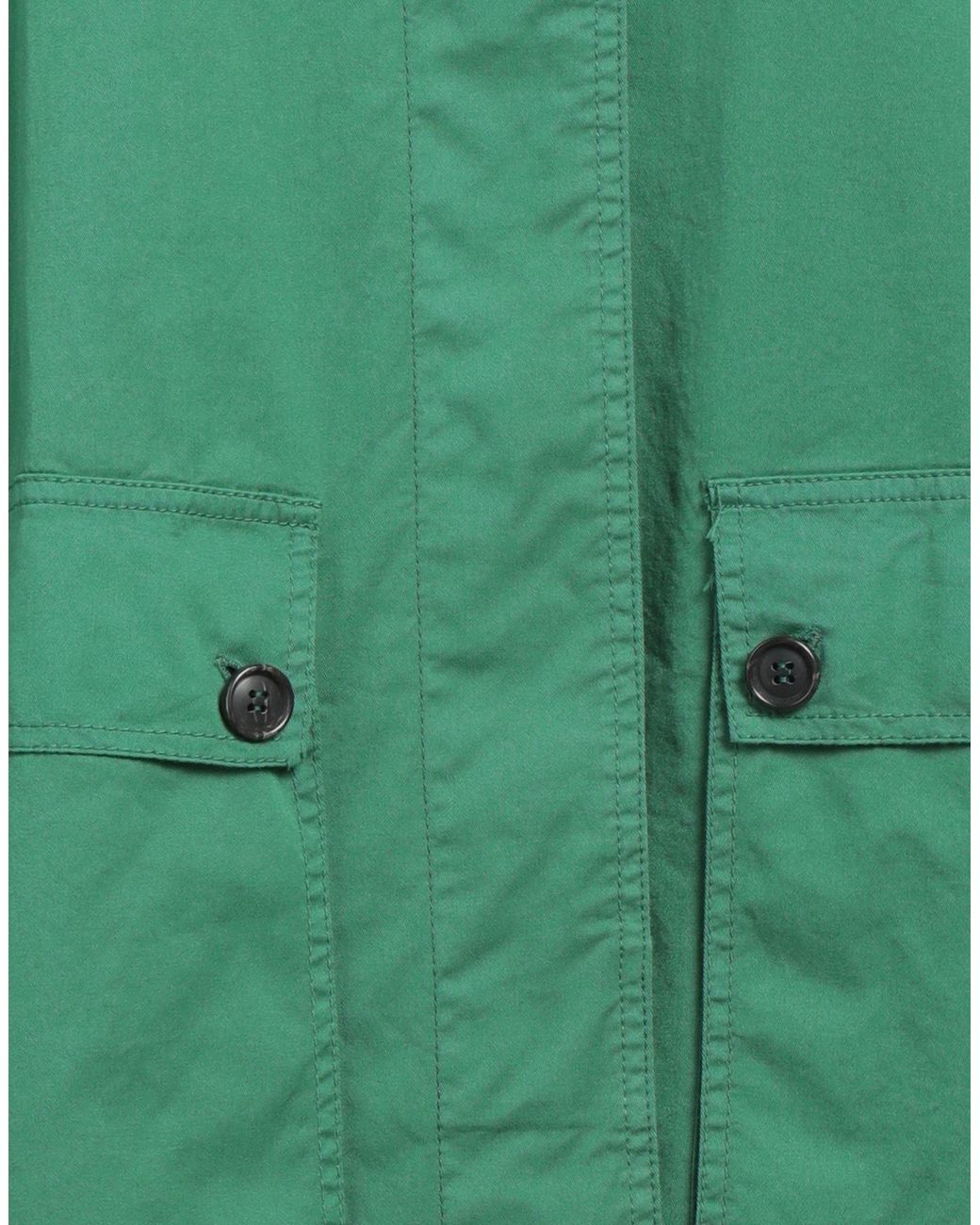 Semicouture Green Overcoat & Trench Coat