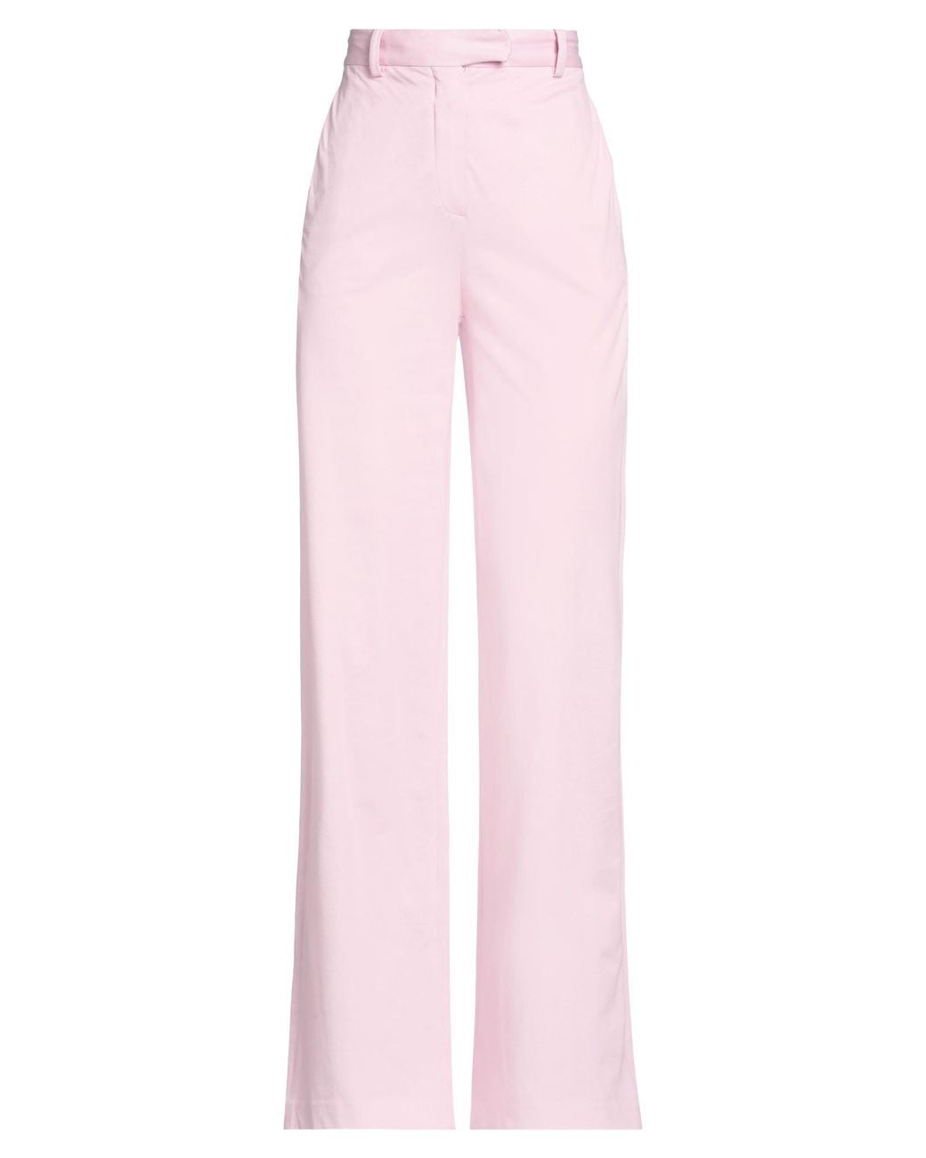 Circolo 1901 Pink Pants Cotton, Elastane