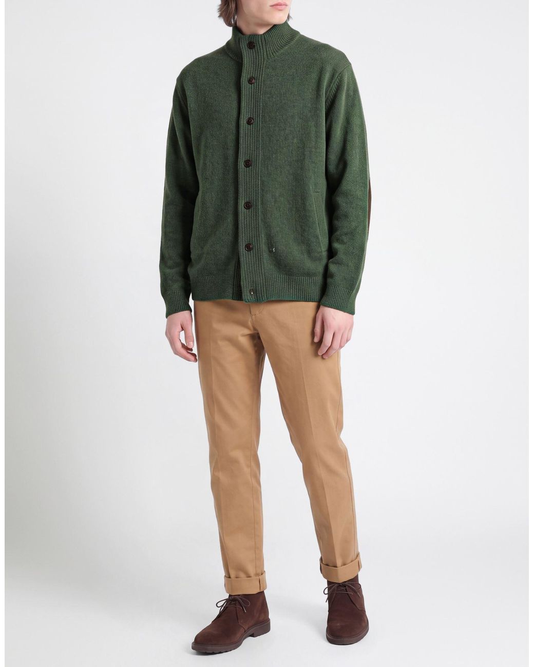 Barbour Green Cardigan for men