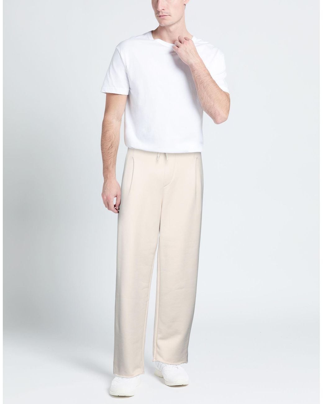 A PAPER KID White Pants for men