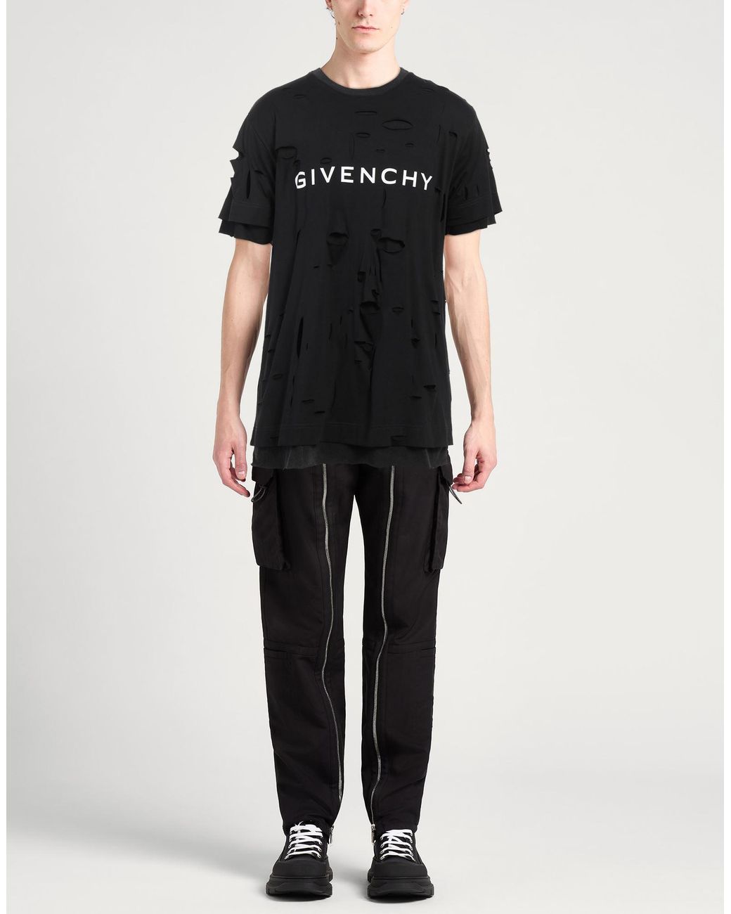 Givenchy Black T-Shirt Cotton for men