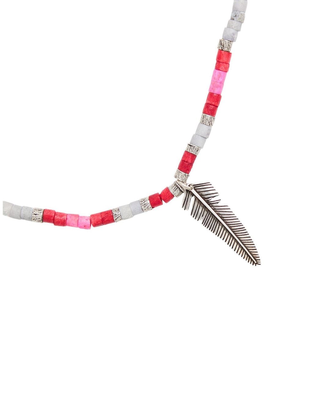 Isabel Marant White Necklace Stone for men