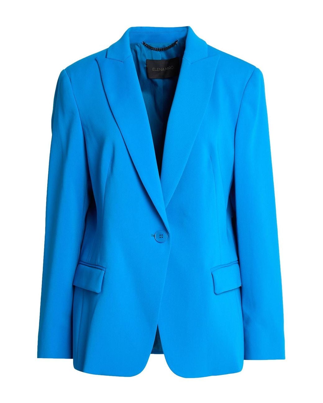 Elena Miro Blue Azure Blazer Polyester, Elastane