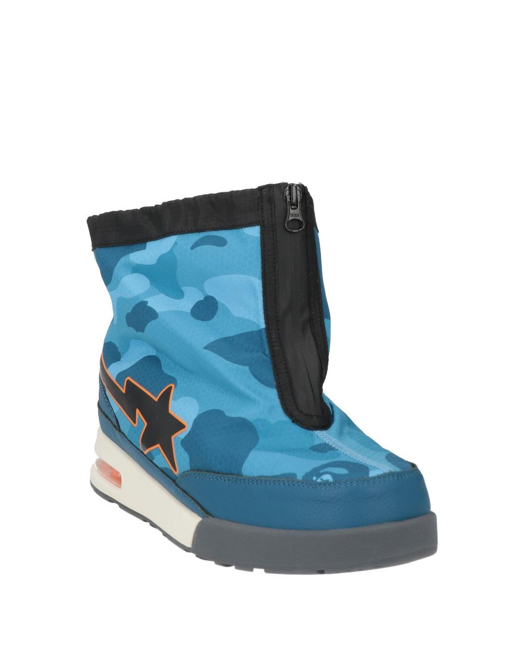 A Bathing Ape Blue Ankle Boots for men