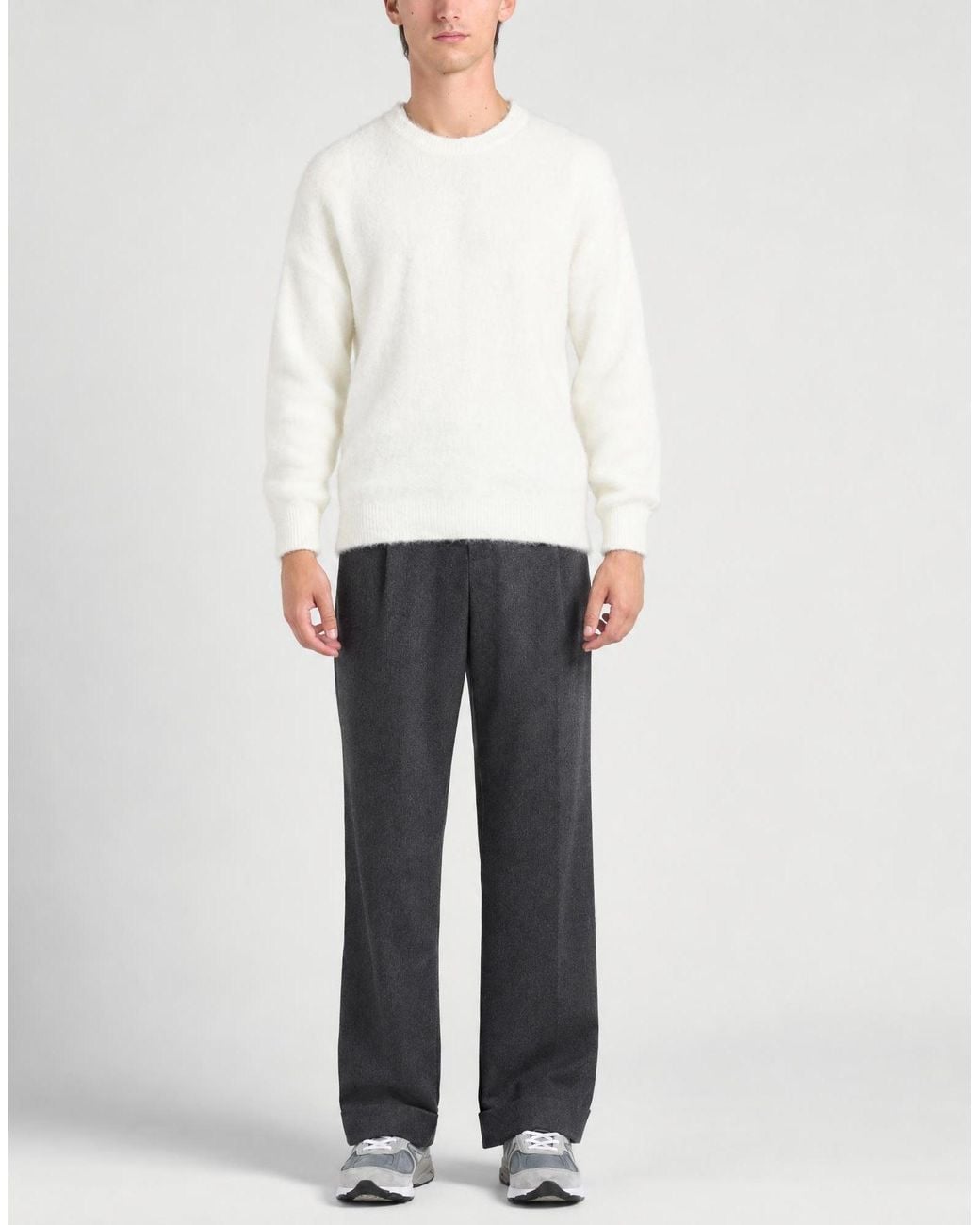 Officina 36 White Sweater Acrylic, Wool, Viscose, Polyamide, Polyester for men