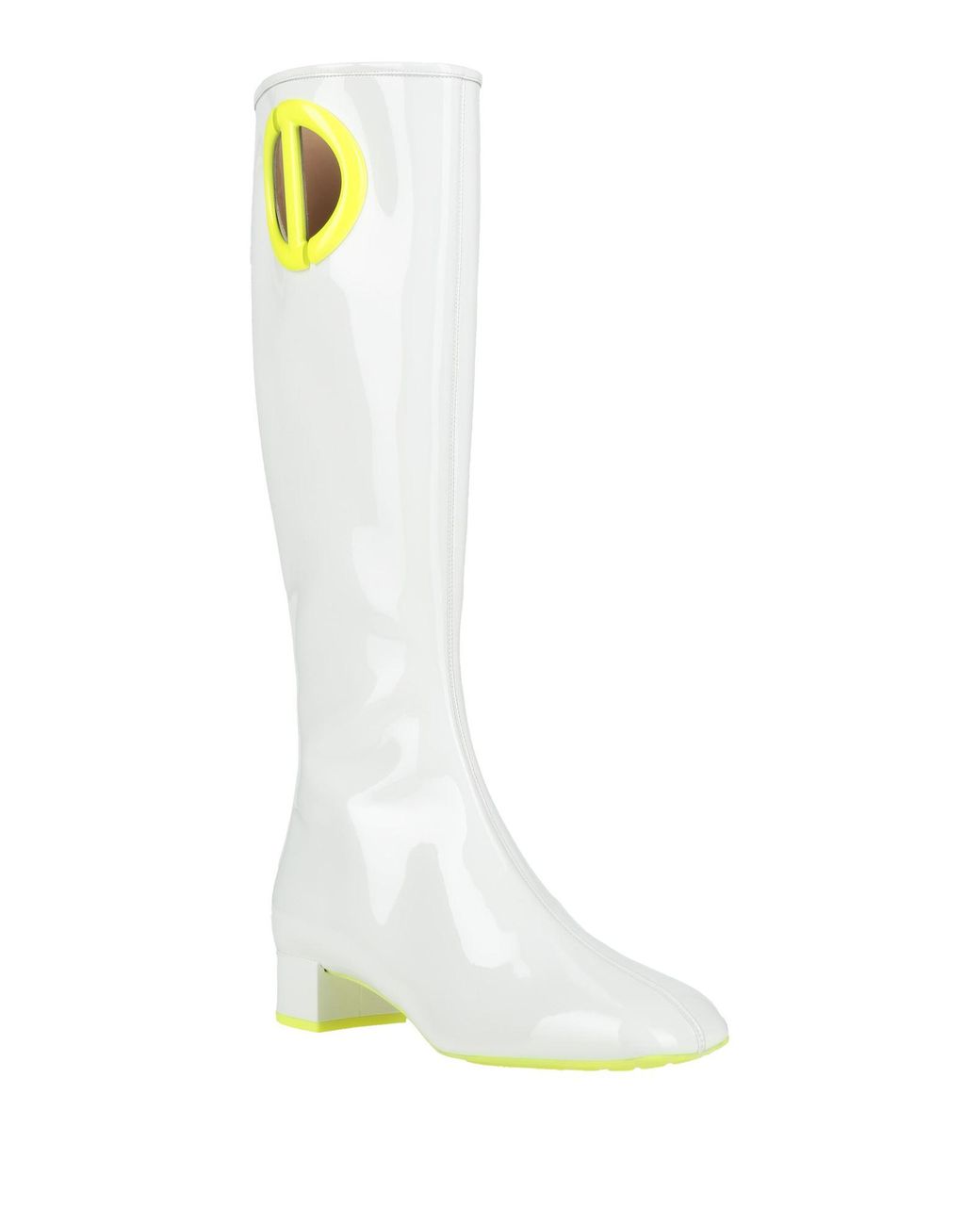 Dior White Boot Leather