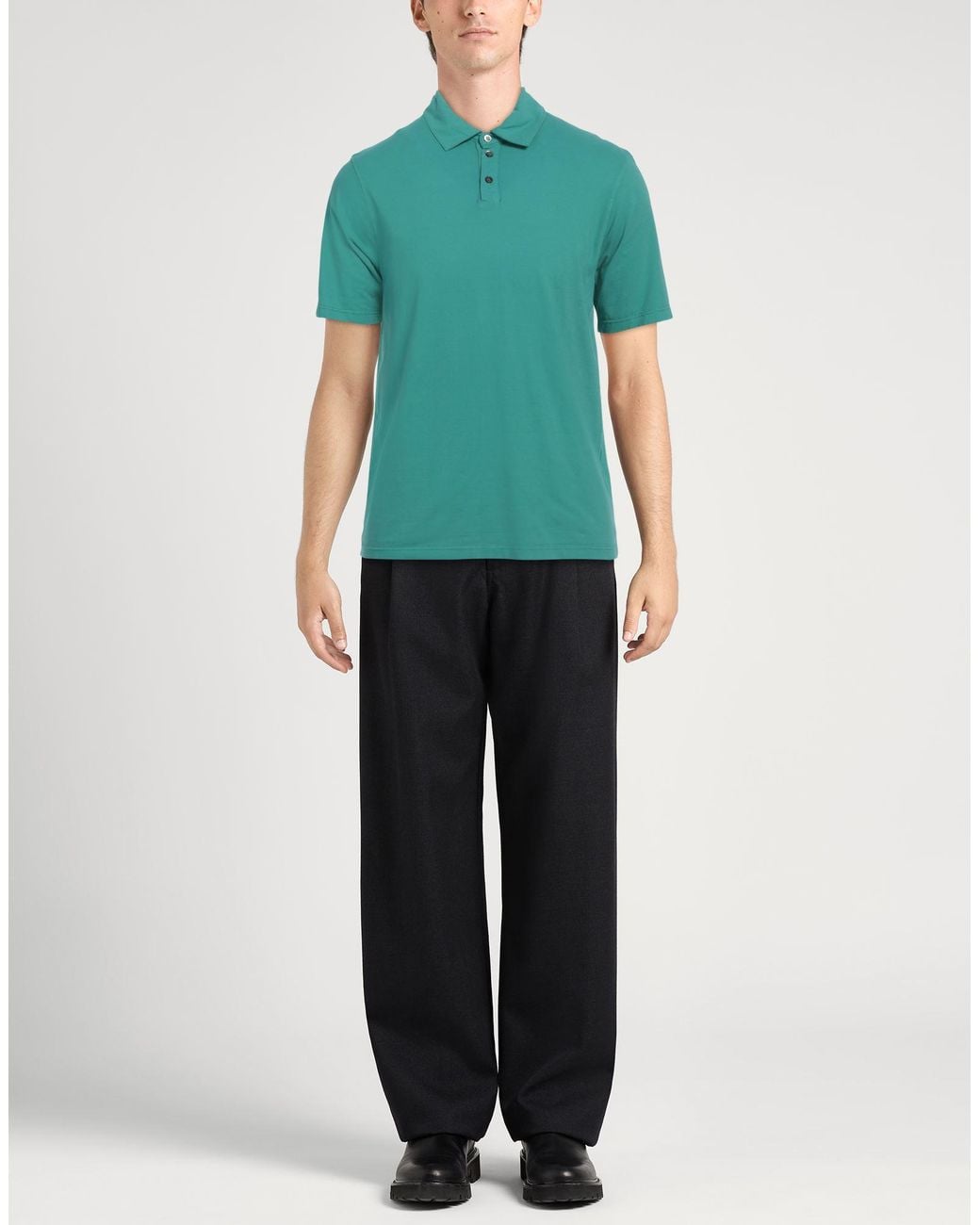 Polo Alpha Studio pour homme en coloris Green